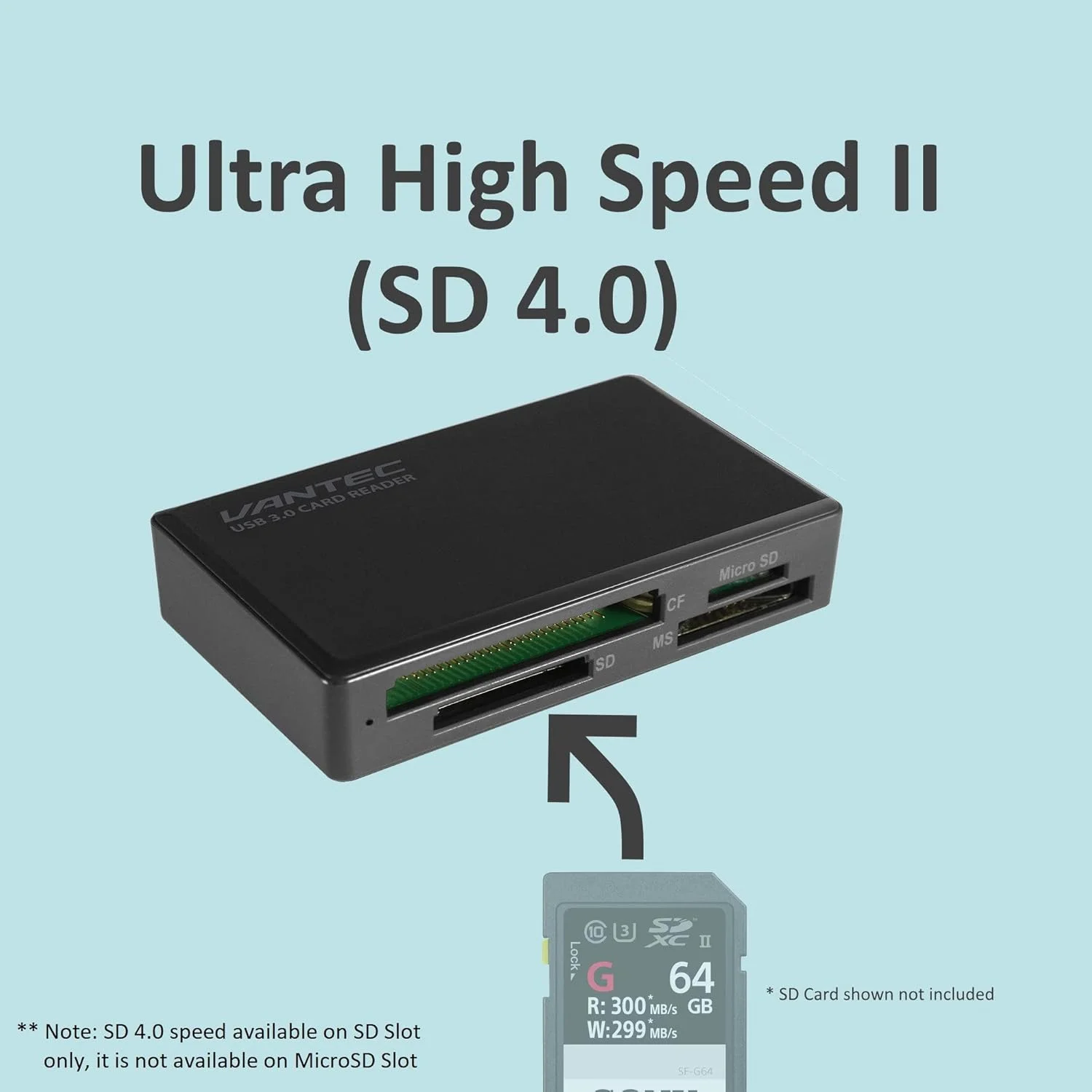 کارت خوان چند منظوره USB 3.0 ون تک UHS-II, SD 4.0, Multi-LUN (UGT-CR615)، مشکی کارت خوان چند منظوره USB 3.0 ون تک UHS-II, SD 4.0, Multi-LUN (UGT-CR615)، مشکی
