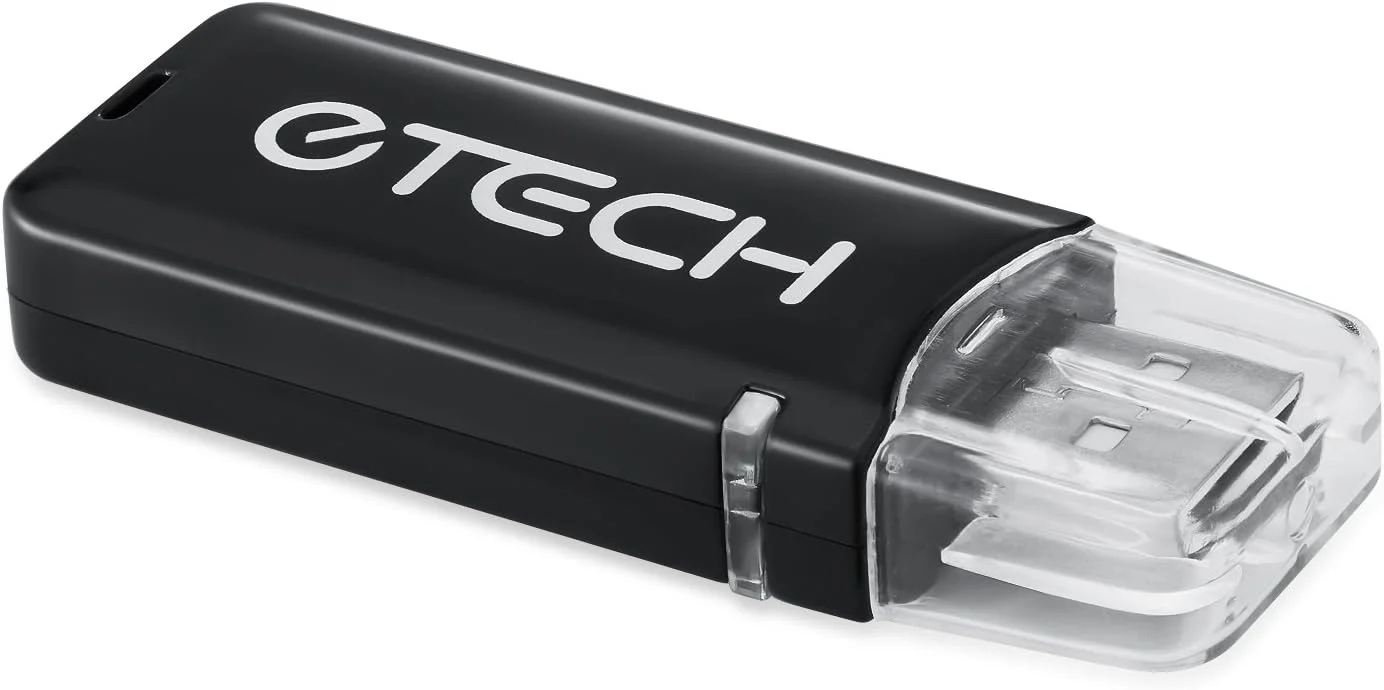 کارت خوان حافظه xD با سرعت بالا eTECH USB2.0 رنگ مشکی، پشتیبانی از کارت های تصویر Olympus و Fuji XD با ظرفیت 1GB و 2GB