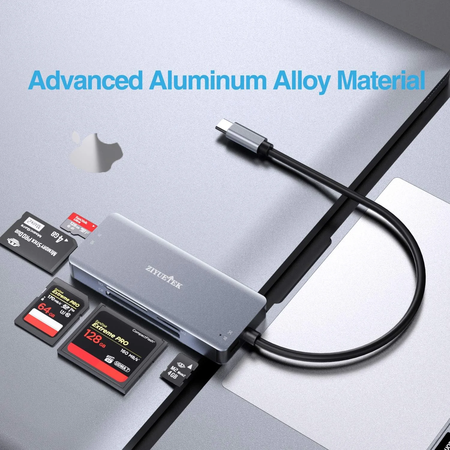 کارت خوان USB C SD، کارت خوان حافظه آلومینیومی 5 در 1 Thunderbolt 3 برای CF، SD/SDHC، TF/Micro SD/MS/M2، کارت CompactFlash برای آیفون 15/16/Pro Max اندروید ویندوز مک بوک کارت خوان USB C SD، کارت خوان حافظه آلومینیومی 5 در 1 Thunderbolt 3 برای CF، SD/SDHC، TF/Micro SD/MS/M2، کارت CompactFlash برای آیفون 15/16/Pro Max اندروید ویندوز مک بوک