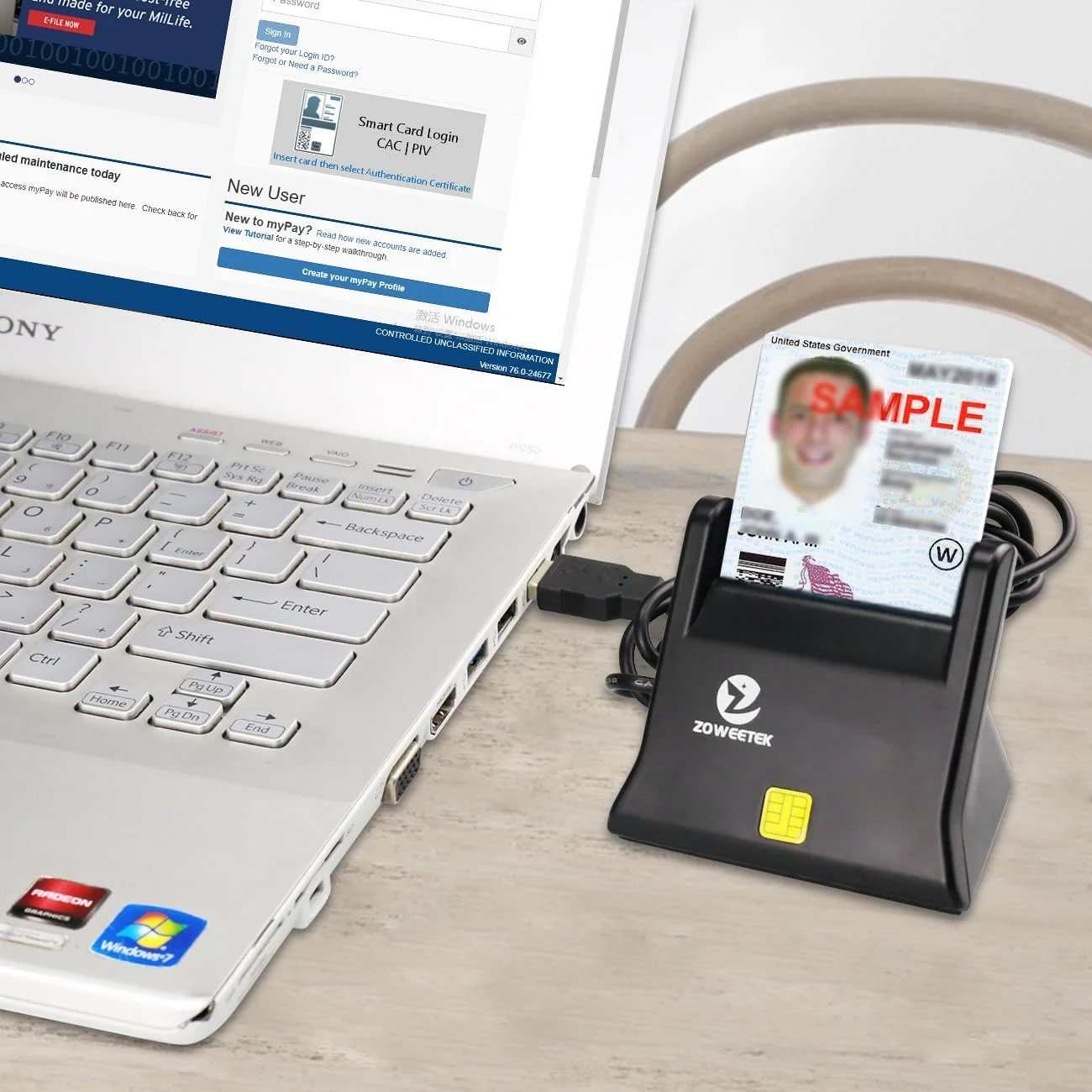 کارت خوان هوشمند ZOWEETEK CAC، کارت خوان CAC نظامی، کارت خوان کارت هوشمند USB دسترسی مشترک DOD نظامی، سازگار با ویندوز، سیستم عامل مک و لینوکس کارت خوان هوشمند ZOWEETEK CAC، کارت خوان CAC نظامی، کارت خوان کارت هوشمند USB دسترسی مشترک DOD نظامی، سازگار با ویندوز، سیستم عامل مک و لینوکس