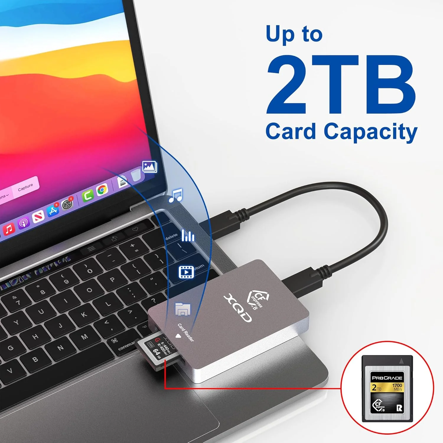 کارت خوان دو منظوره XQD و CFexpress Type B - USB 3.2 10Gbps کارت خوان حافظه CFexpress Type B برای کارت CF Express Type B، کارت USB Mark XQD سری G/M و کارت Mark XQD Lexar 2933x/1400x کارت خوان دو منظوره XQD و CFexpress Type B - USB 3.2 10Gbps کارت خوان حافظه CFexpress Type B برای کارت CF Express Type B، کارت USB Mark XQD سری G/M و کارت Mark XQD Lexar 2933x/1400x