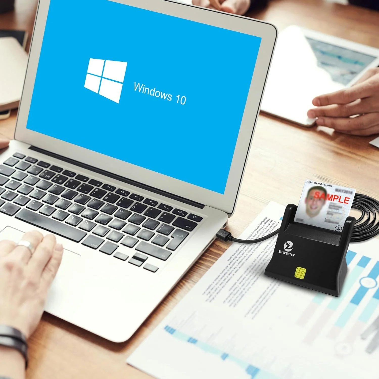 کارت خوان هوشمند ZOWEETEK CAC، کارت خوان CAC نظامی، کارت خوان کارت هوشمند USB دسترسی مشترک DOD نظامی، سازگار با ویندوز، سیستم عامل مک و لینوکس کارت خوان هوشمند ZOWEETEK CAC، کارت خوان CAC نظامی، کارت خوان کارت هوشمند USB دسترسی مشترک DOD نظامی، سازگار با ویندوز، سیستم عامل مک و لینوکس