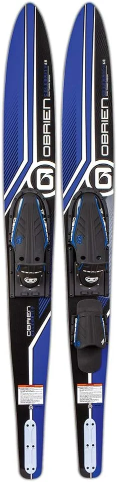 اسکی آبی بزرگسال O'Brien Watersports، مجموعه اسکی Celebrity برای مبتدیان و بالاتر، 68 اینچ، آبی
