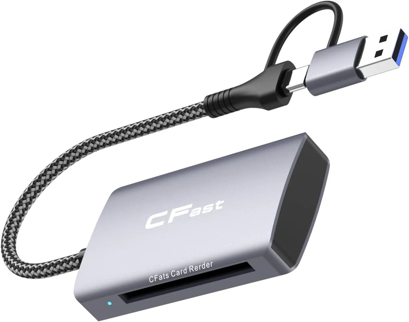 کارت خوان CFast 2.0، پورت USB 3.0 یا USB C، آداپتور کارت حافظه آلومینیومی قابل حمل CFast 1 به 2، سازگار با: Windows/Mac/Linux/Android/ChromeOS و غیره کارت خوان CFast 2.0، پورت USB 3.0 یا USB C، آداپتور کارت حافظه آلومینیومی قابل حمل CFast 1 به 2، سازگار با: Windows/Mac/Linux/Android/ChromeOS و غیره