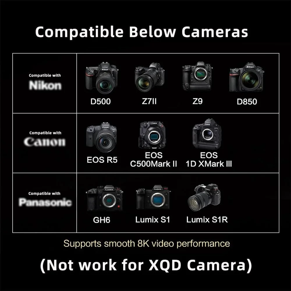 کیت آداپتور کارت حافظه CFexpress Type-A به Type-B مدل xiwai، تبدیل CFE CFA به CFB سازگار با دوربین های 8K RAW PCIe Expansion