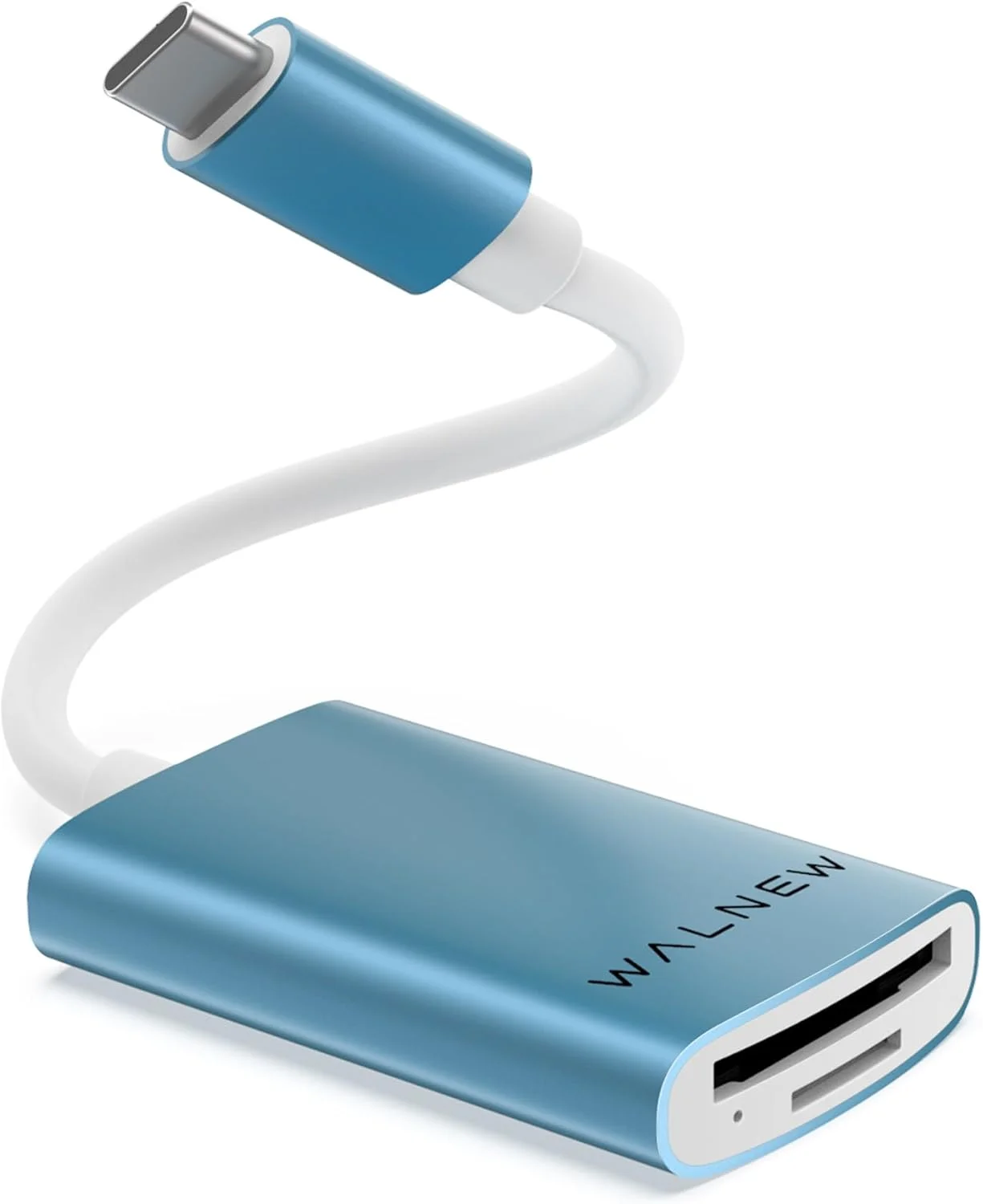 کارت خوان حافظه میکرو اس دی USB C والنیو با دو درگاه، کارت خوان حافظه USB 3.0 برای مک او اس، ویندوز، اندروید روی کامپیوتر، آیفون 15، آیپد و مک بوک، پشتیبانی از کارت های SD/SDXC/SDHC/TF/Micro SDHC/UHS-I (آبی) کارت خوان حافظه میکرو اس دی USB C والنیو با دو درگاه، کارت خوان حافظه USB 3.0 برای مک او اس، ویندوز، اندروید روی کامپیوتر، آیفون 15، آیپد و مک بوک، پشتیبانی از کارت های SD/SDXC/SDHC/TF/Micro SDHC/UHS-I (آبی)