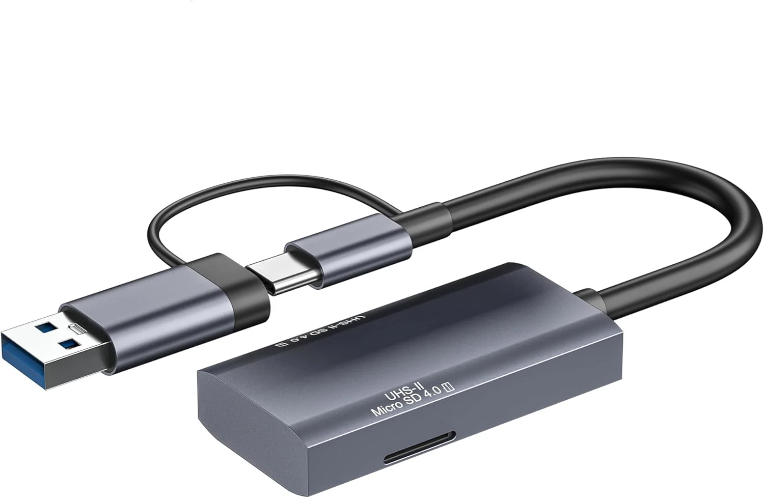 کارت خوان UHS-II SD 4.0، کارت خوان حافظه 2 در 1 USB A و Type-C برای آیفون 15/تلفن اندروید/آیپد/مک/لپ تاپ/مینی پی سی/تبلت، پشتیبانی از کارت های SD Micro SD SDXC SDHC MMC RS-MMC Micro SDXC UHS-II و UHS-I کارت خوان UHS-II SD 4.0، کارت خوان حافظه 2 در 1 USB A و Type-C برای آیفون 15/تلفن اندروید/آیپد/مک/لپ تاپ/مینی پی سی/تبلت، پشتیبانی از کارت های SD Micro SD SDXC SDHC MMC RS-MMC Micro SDXC UHS-II و UHS-I