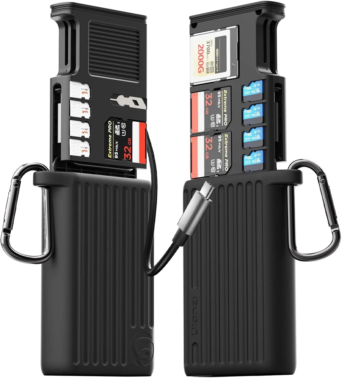 کارت خوان پرسرعت SD مدل ULANZI MCR-02، کارت خوان USB 3.2 CFexpress B، نگهدارنده کارت خوان 2 در 1 SD/Micro SD، جعبه ضد آب، جعبه ذخیره کارت Type-C SD/TF برای آیفون/اندروید، دوربین های اکشن کارت خوان پرسرعت SD مدل ULANZI MCR-02، کارت خوان USB 3.2 CFexpress B، نگهدارنده کارت خوان 2 در 1 SD/Micro SD، جعبه ضد آب، جعبه ذخیره کارت Type-C SD/TF برای آیفون/اندروید، دوربین های اکشن