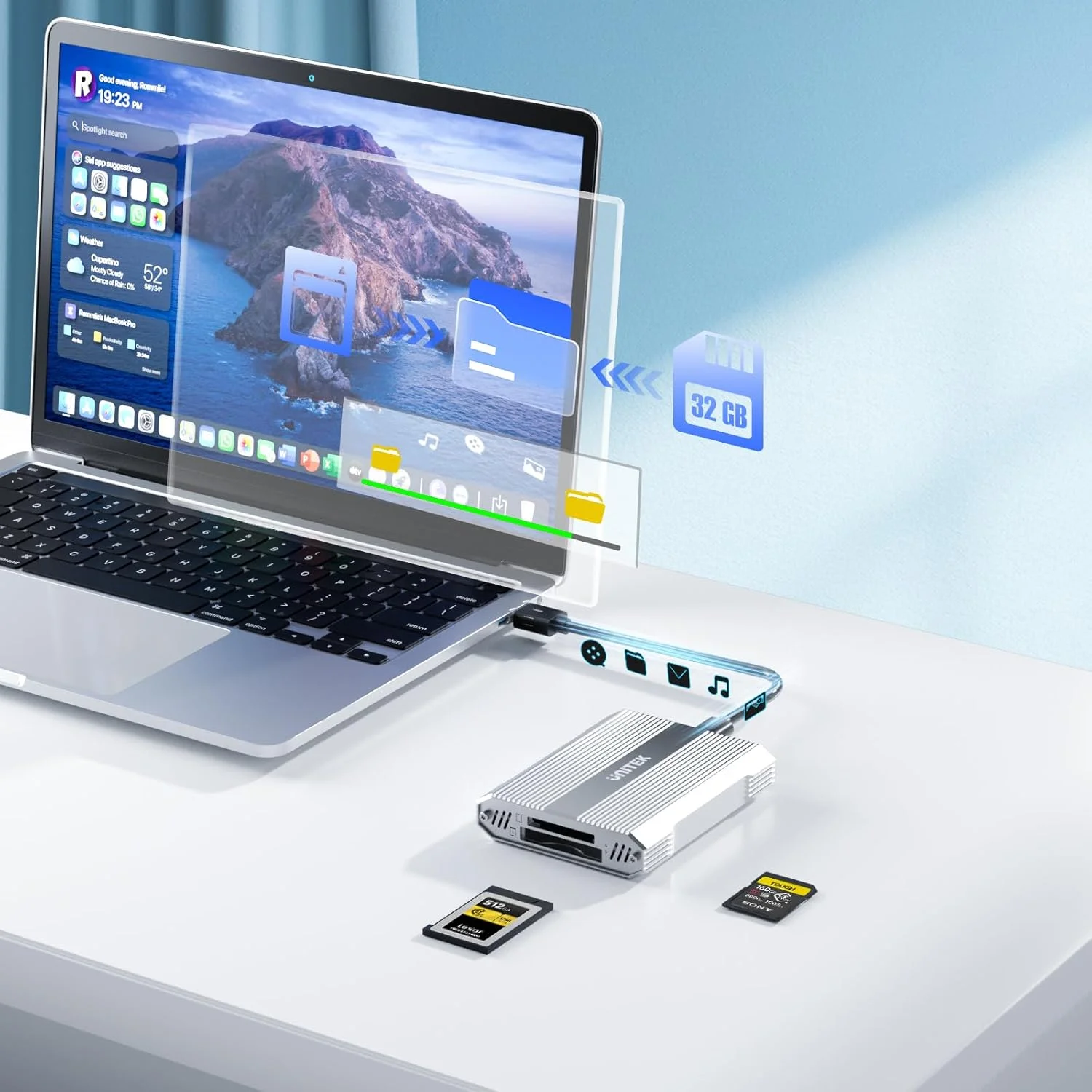 کارتخوان 4 در 1 Unitek CFexpress Type B - کارتخوان SD4.0 UHS-II و Micro SD با هاب USB-A 10Gbps USB 3.2 Gen 2 آداپتور CFexpress برای Cf Express Type B کارتخوان 4 در 1 Unitek CFexpress Type B - کارتخوان SD4.0 UHS-II و Micro SD با هاب USB-A 10Gbps USB 3.2 Gen 2 آداپتور CFexpress برای Cf Express Type B