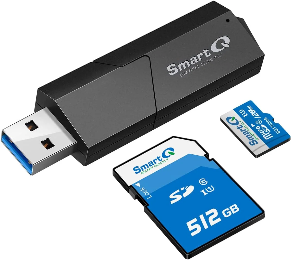 کارت خوان قابل حمل هوشمند SmartQ C307 USB 3.0 برای کارت های SD, SDHC, SDXC, MicroSD, MicroSDHC, MicroSDXC، با طراحی پیشرفته و همه کاره کارت خوان قابل حمل هوشمند SmartQ C307 USB 3.0 برای کارت های SD, SDHC, SDXC, MicroSD, MicroSDHC, MicroSDXC، با طراحی پیشرفته و همه کاره