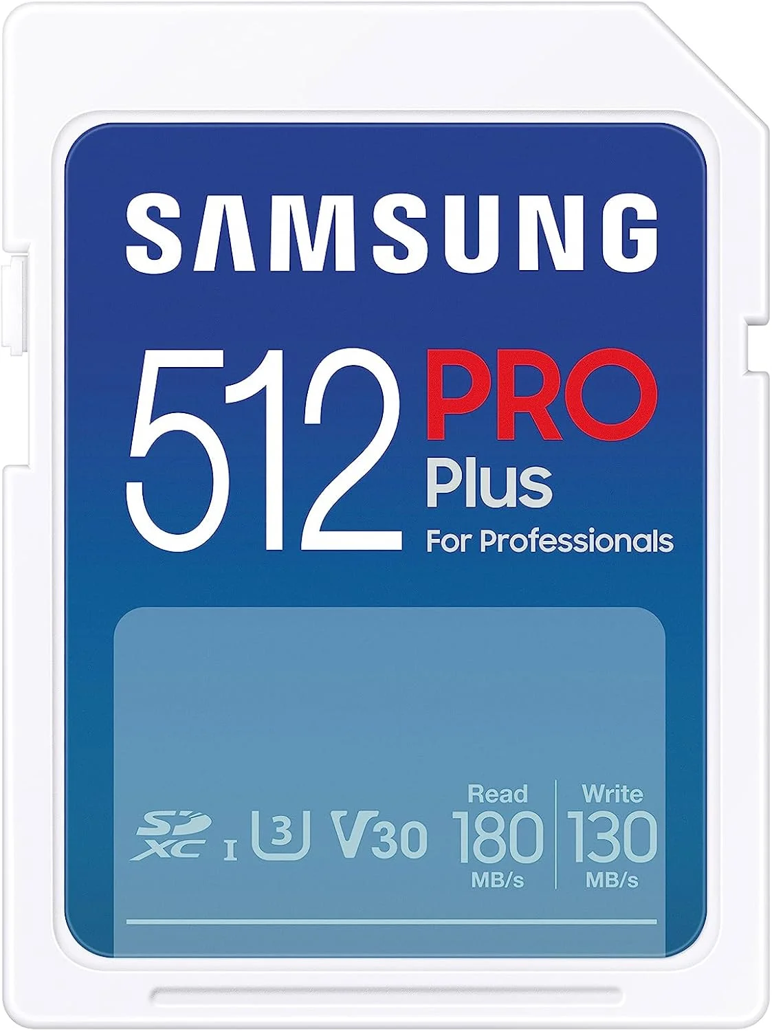 کارت حافظه SDXC سامسونگ PRO Plus با ظرفیت 512 گیگابایت به همراه کارت خوان، سرعت خواندن/نوشتن تا 180 مگابایت بر ثانیه، Full HD & 4K UHD، UHS-I، C10، U3، V30 برای دوربین های DSLR و بدون آینه، کامپیوترها، MB-SD512SB/AM، 2023