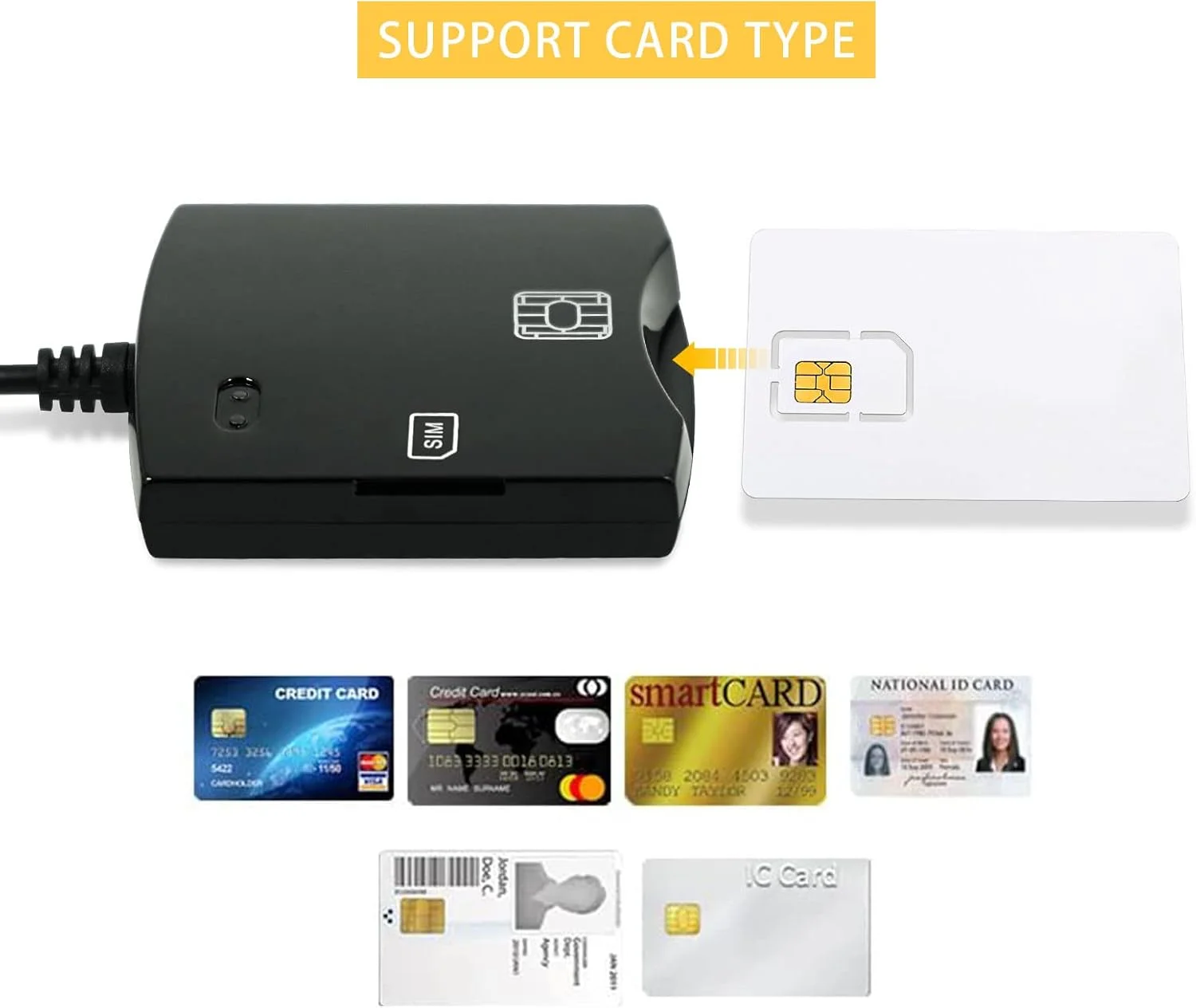 دستگاه کارت خوان هوشمند سیم کارت: کارت خوان EMV، برنامه نویس، کارت خوان USB ISO7816 برای مصارف نظامی و دولتی + کیت SDK - کارت خوان با سیستم عامل مک، ویندوز، لینوکس (مشکی) دستگاه کارت خوان هوشمند سیم کارت: کارت خوان EMV، برنامه نویس، کارت خوان USB ISO7816 برای مصارف نظامی و دولتی + کیت SDK - کارت خوان با سیستم عامل مک، ویندوز، لینوکس (مشکی)