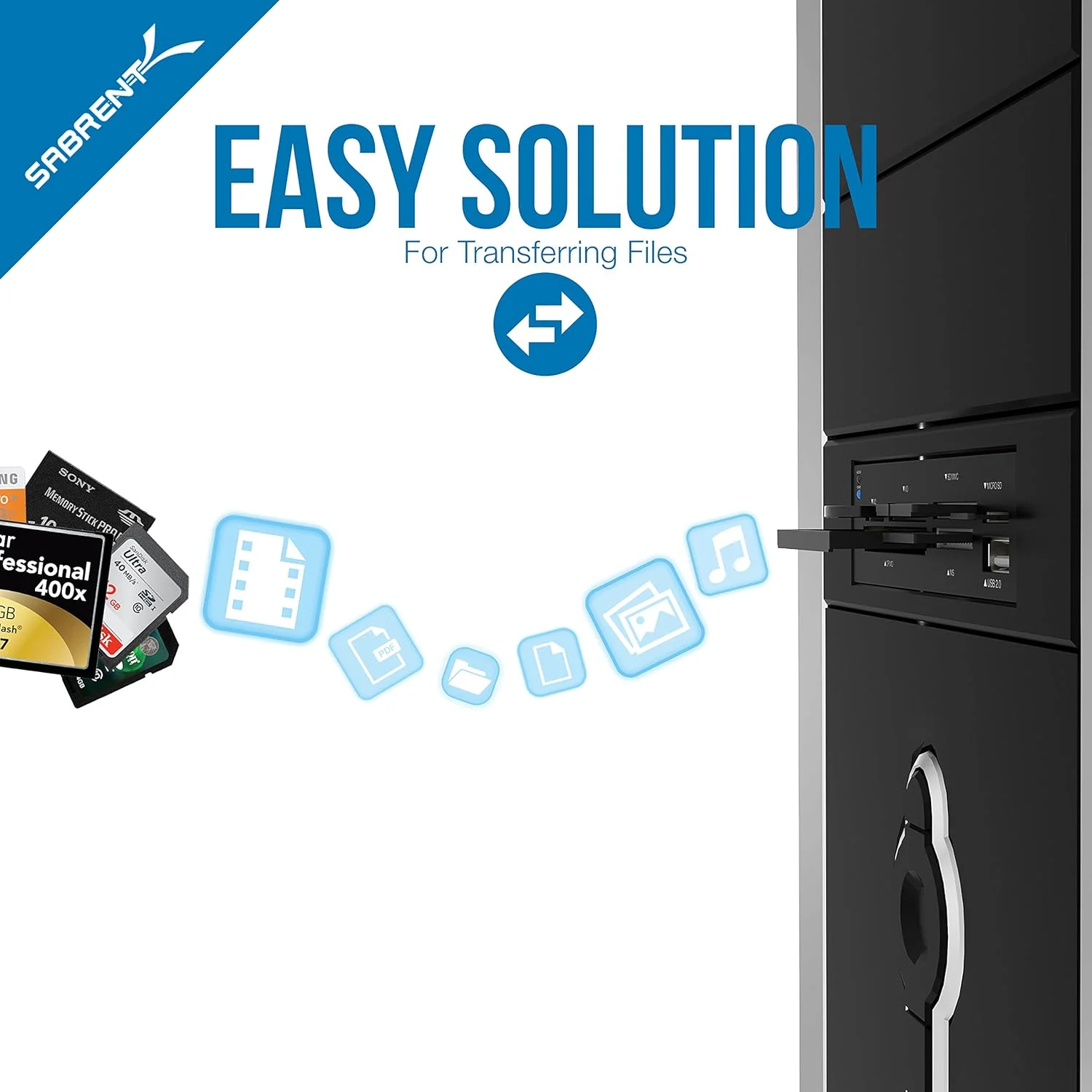 کارت خوان/نویسنده چند منظوره داخلی سابرنت 74 در 1 با پورت USB (CR-USNT) کارت خوان/نویسنده چند منظوره داخلی سابرنت 74 در 1 با پورت USB (CR-USNT)