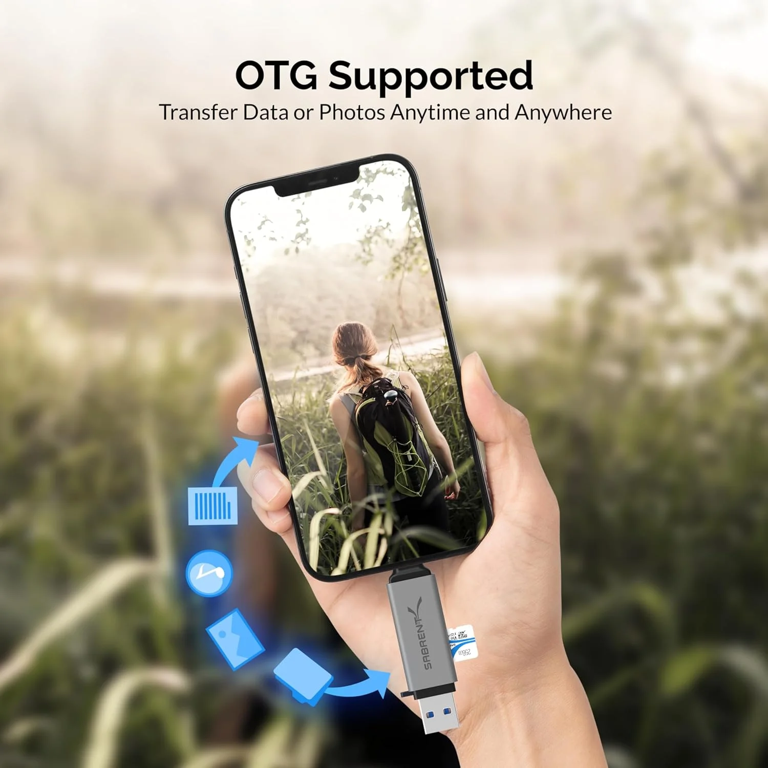 کارت خوان SD سابرنت، آداپتور USB C به کارت Micro SD با سرعت بالا، کارت خوان حافظه دوگانه USB 3.0 OTG و 3.0 OTG – کارت خوان Micro SD با سرعت بالا برای SD، SDHC، SDXC، MMC، T-Flash (CR-BCA2) کارت خوان SD سابرنت، آداپتور USB C به کارت Micro SD با سرعت بالا، کارت خوان حافظه دوگانه USB 3.0 OTG و 3.0 OTG – کارت خوان Micro SD با سرعت بالا برای SD، SDHC، SDXC، MMC، T-Flash (CR-BCA2)