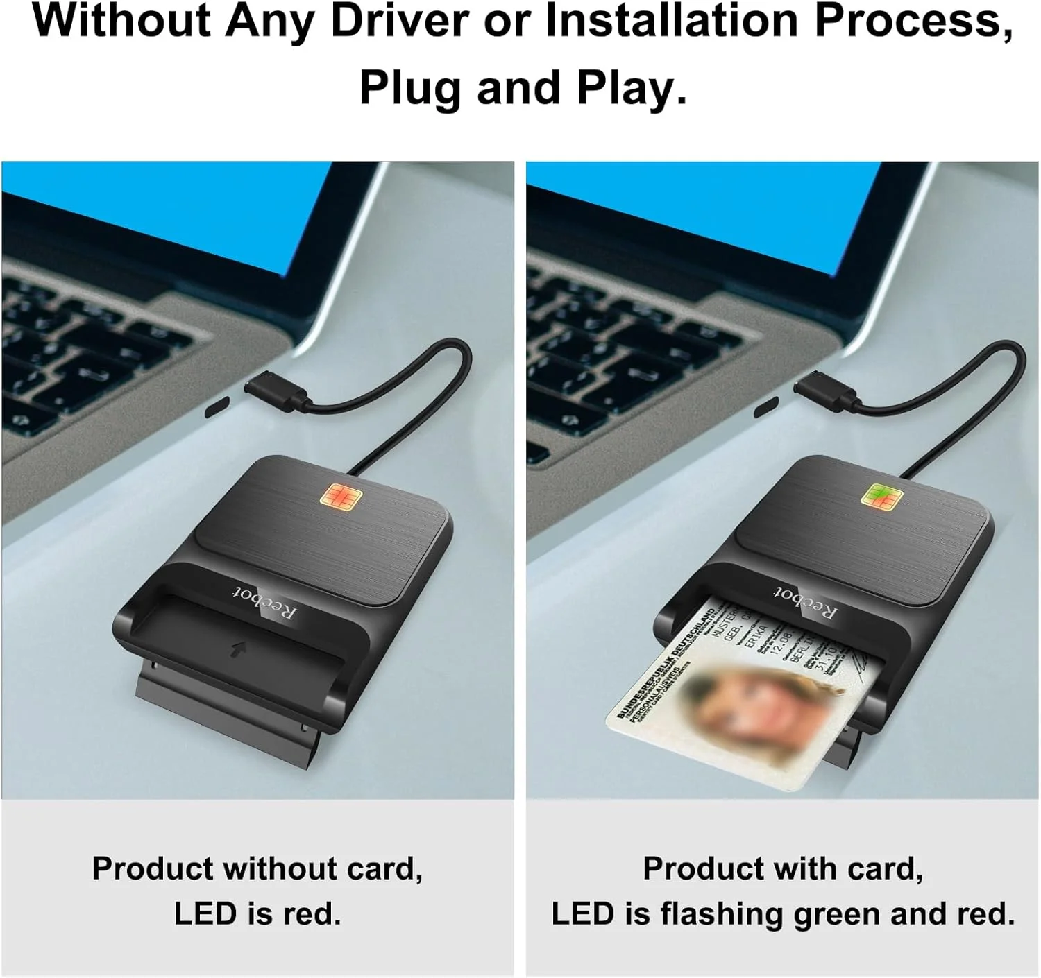 کارتخوان CAC مدل Recbot USB C، کارتخوان نظامی USB C، کارتخوان کارت دسترسی مشترک نظامی DOD USB C، سازگار با ویندوز، مکاواس و لینوکس کارتخوان CAC مدل Recbot USB C، کارتخوان نظامی USB C، کارتخوان کارت دسترسی مشترک نظامی DOD USB C، سازگار با ویندوز، مکاواس و لینوکس