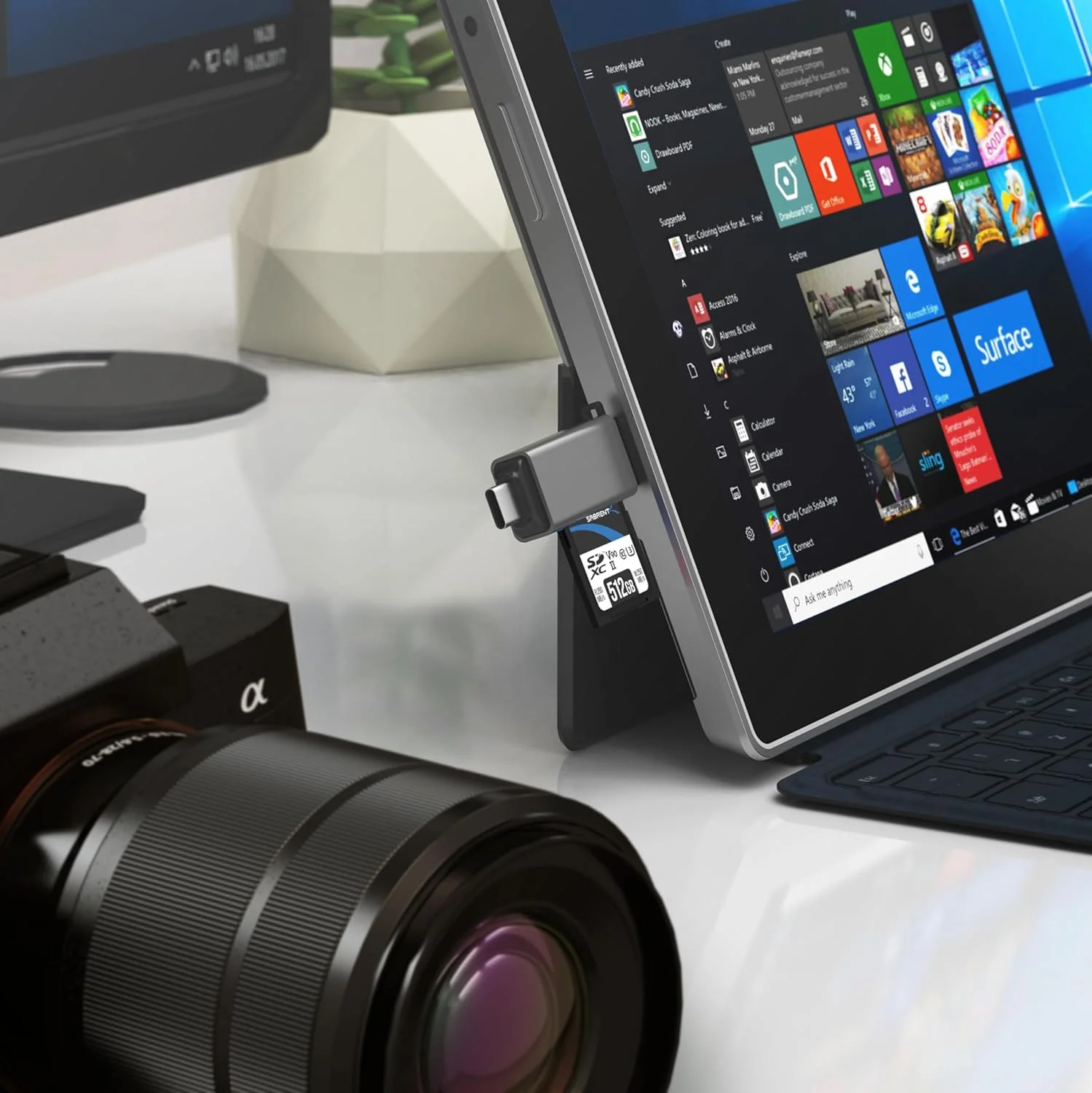 کارت خوان SD سابرنت، آداپتور USB C به کارت Micro SD با سرعت بالا، کارت خوان حافظه دوگانه USB 3.0 OTG و 3.0 OTG – کارت خوان Micro SD با سرعت بالا برای SD، SDHC، SDXC، MMC، T-Flash (CR-BCA2) کارت خوان SD سابرنت، آداپتور USB C به کارت Micro SD با سرعت بالا، کارت خوان حافظه دوگانه USB 3.0 OTG و 3.0 OTG – کارت خوان Micro SD با سرعت بالا برای SD، SDHC، SDXC، MMC، T-Flash (CR-BCA2)