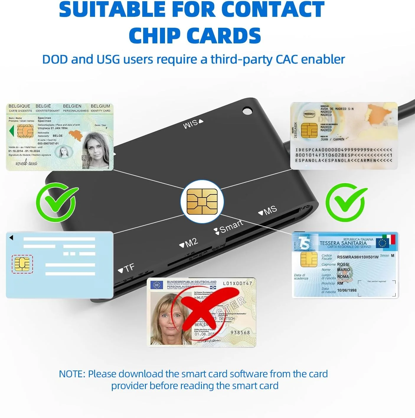 آداپتور کارت SIM USB C/A - کارت خوان هوشمند نظامی CAC 7 در 2 و آداپتور کارت خوان MS Pro Duo/SD/TF/M2/ID/IC/SIM/PIV، آداپتور Memory Stick Pro Duo برای iPhone16/15/iPad/PC/Laptop/Windows/Linux آداپتور کارت SIM USB C/A - کارت خوان هوشمند نظامی CAC 7 در 2 و آداپتور کارت خوان MS Pro Duo/SD/TF/M2/ID/IC/SIM/PIV، آداپتور Memory Stick Pro Duo برای iPhone16/15/iPad/PC/Laptop/Windows/Linux