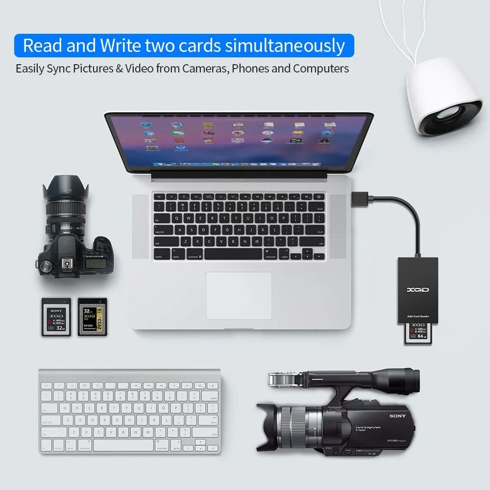 کارت خوان XQD USB 3.0 کارت خوان XQD SD کارت خوان Sony XQD کارت خوان 2 در 1 کارت خوان حافظه سرعت فوق العاده 5Gpbs برای سری Sony G/M، Lexar 2933x/1400x USB Mark کارت XQD، کارت SD/SDHC/SDXC برای ویندوز/مک کارت خوان XQD USB 3.0 کارت خوان XQD SD کارت خوان Sony XQD کارت خوان 2 در 1 کارت خوان حافظه سرعت فوق العاده 5Gpbs برای سری Sony G/M، Lexar 2933x/1400x USB Mark کارت XQD، کارت SD/SDHC/SDXC برای ویندوز/مک