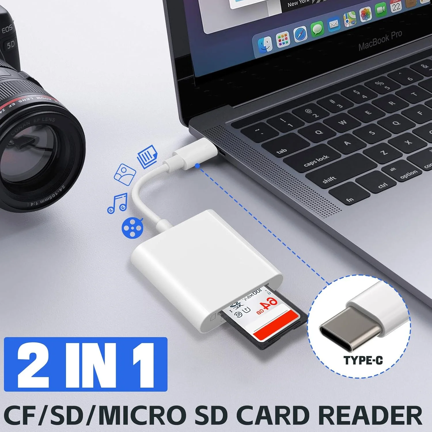 کارت خوان USB C SD، کارت خوان Type C SD، پشتیبانی از آداپتورهای کارت حافظه SD و MicroSD برای آیفون 15 16/آیپد/مک بوک/مک، نمایشگر دوربین تریل پلاگ اند پلی - 2 اسلات کارت خوان USB C SD، کارت خوان Type C SD، پشتیبانی از آداپتورهای کارت حافظه SD و MicroSD برای آیفون 15 16/آیپد/مک بوک/مک، نمایشگر دوربین تریل پلاگ اند پلی - 2 اسلات