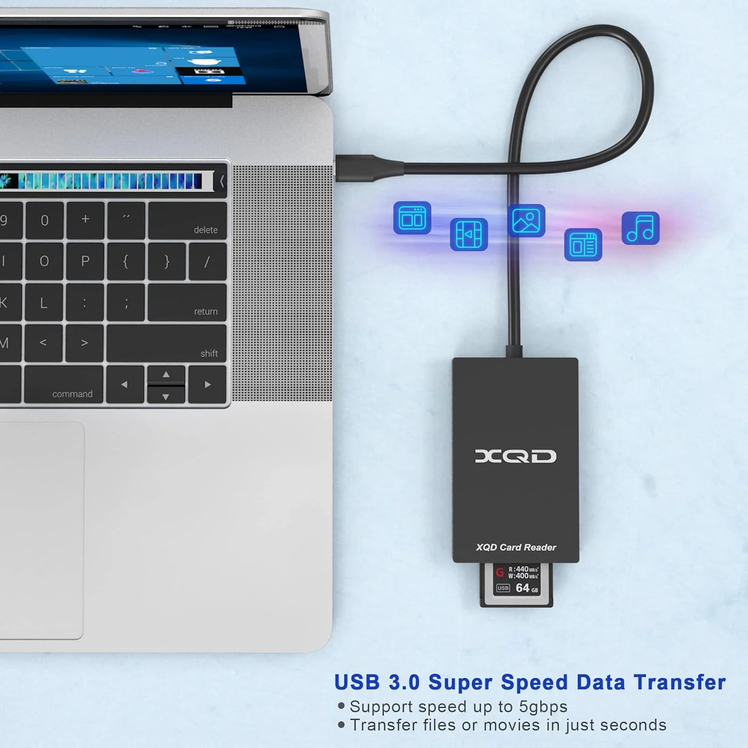 کارت خوان XQD USB C کارت خوان دوگانه XQD/SD با سرعت فوق العاده 5 گیگابیت بر ثانیه، پشتیبانی از سری Sony G/M، Lexar 2933x/1400x USB Mark XQD، کارت SD برای ویندوز/مک OS، کارت خوان Type-C XQD کارت خوان XQD USB C کارت خوان دوگانه XQD/SD با سرعت فوق العاده 5 گیگابیت بر ثانیه، پشتیبانی از سری Sony G/M، Lexar 2933x/1400x USB Mark XQD، کارت SD برای ویندوز/مک OS، کارت خوان Type-C XQD