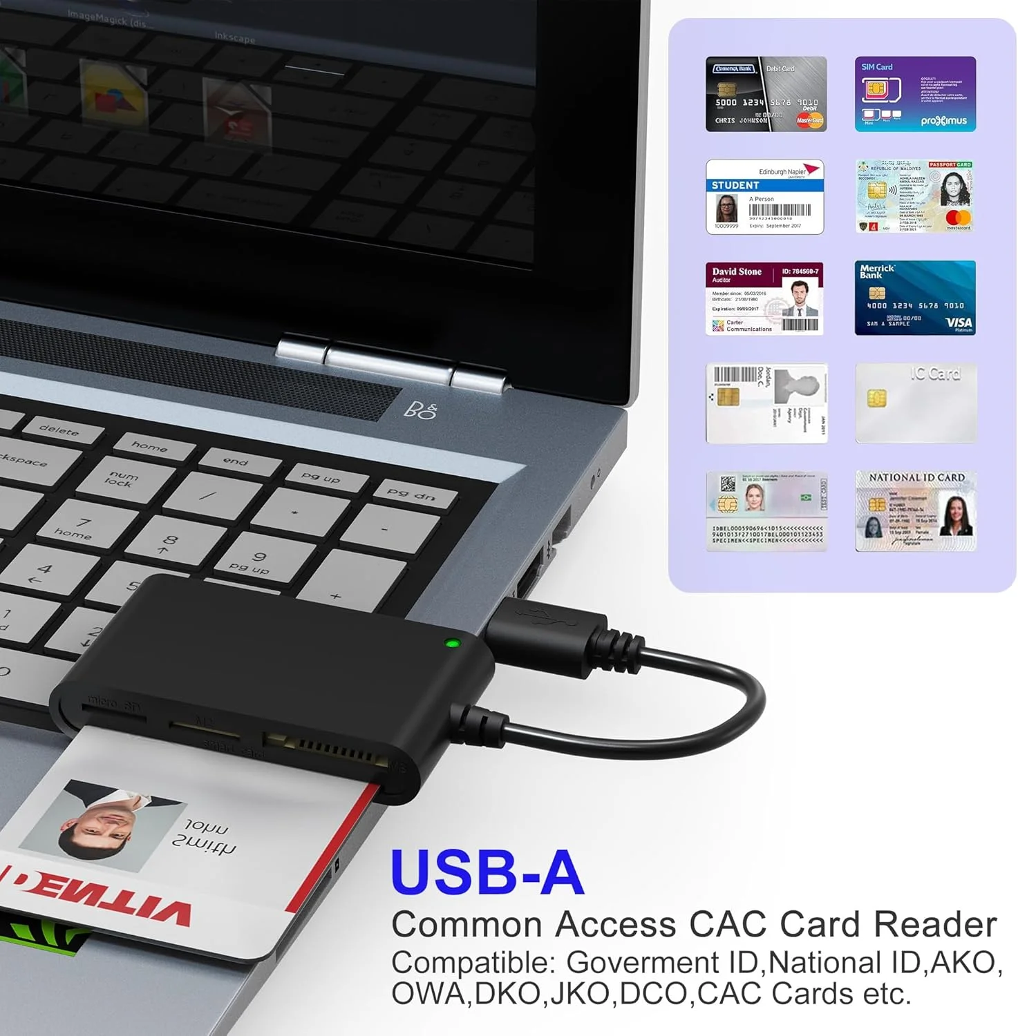کارت خوان سیم کارت برای کامپیوتر - کارت خوان هوشمند نظامی 7 در 1 و کارت خوان MS Pro Duo/SD/TF/M2/ID/IC/SIM/PIV، آداپتور Memory Stick Pro Duo برای ویندوز، لینوکس، MacOS X کارت خوان سیم کارت برای کامپیوتر - کارت خوان هوشمند نظامی 7 در 1 و کارت خوان MS Pro Duo/SD/TF/M2/ID/IC/SIM/PIV، آداپتور Memory Stick Pro Duo برای ویندوز، لینوکس، MacOS X