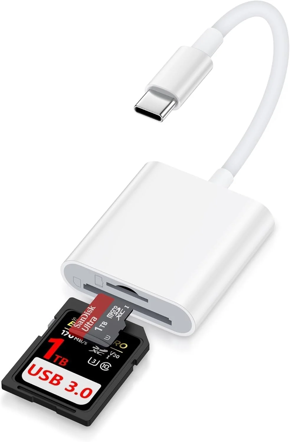 کارت خوان SD Type C برای آیفون 17/17Pro16e/16Pro/15Pro، مک بوک، آیپد پرو، کارت خوان USB C Micro SD دو اسلات 3.0 سرعت بالا آداپتور کارت حافظه دوربین Trail برای اندروید Samsung S25، Plug and Play کارت خوان SD Type C برای آیفون 17/17Pro16e/16Pro/15Pro، مک بوک، آیپد پرو، کارت خوان USB C Micro SD دو اسلات 3.0 سرعت بالا آداپتور کارت حافظه دوربین Trail برای اندروید Samsung S25، Plug and Play