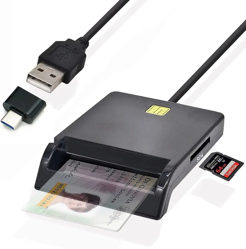 کارت خوان هوشمند USB برای کارت های تماسی IC/ID SD TF MMC، کارت خوان USB-CCID PCSC، کارت خوان هوشمند ISO 7816 برای ویندوز 7، 8، 10 و لینوکس کارت خوان هوشمند USB برای کارت های تماسی IC/ID SD TF MMC، کارت خوان USB-CCID PCSC، کارت خوان هوشمند ISO 7816 برای ویندوز 7، 8، 10 و لینوکس