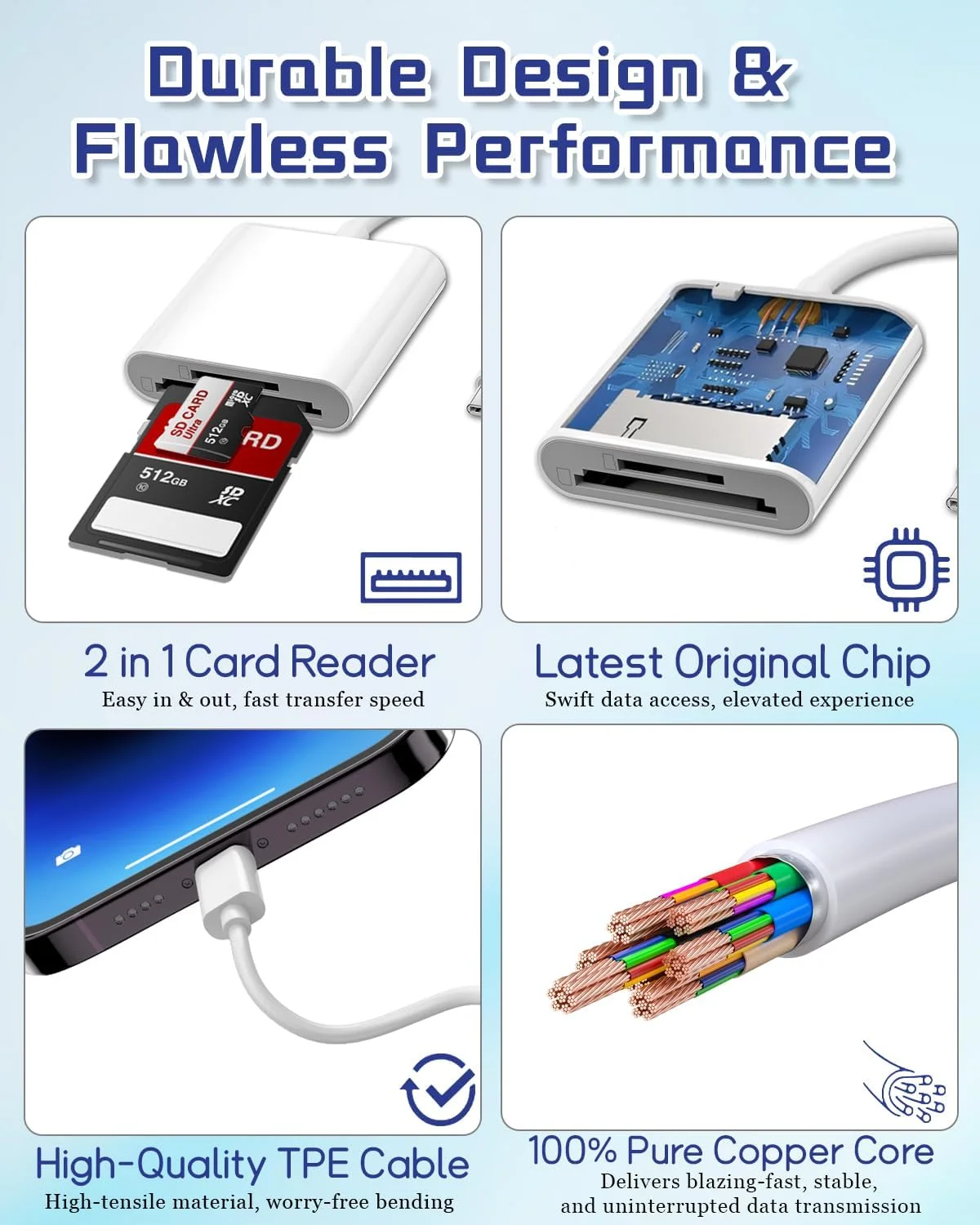 کارت خوان USB C SD/TF، کارت خوان میکرو SD دوگانه (کارت حافظه SD و TF)، آداپتور کارت حافظه Type C. کارت خوان دوربین Trail برای آیفون 15 16/آیپد/مک بوک/مک/اندروید کارت خوان USB C SD/TF، کارت خوان میکرو SD دوگانه (کارت حافظه SD و TF)، آداپتور کارت حافظه Type C. کارت خوان دوربین Trail برای آیفون 15 16/آیپد/مک بوک/مک/اندروید