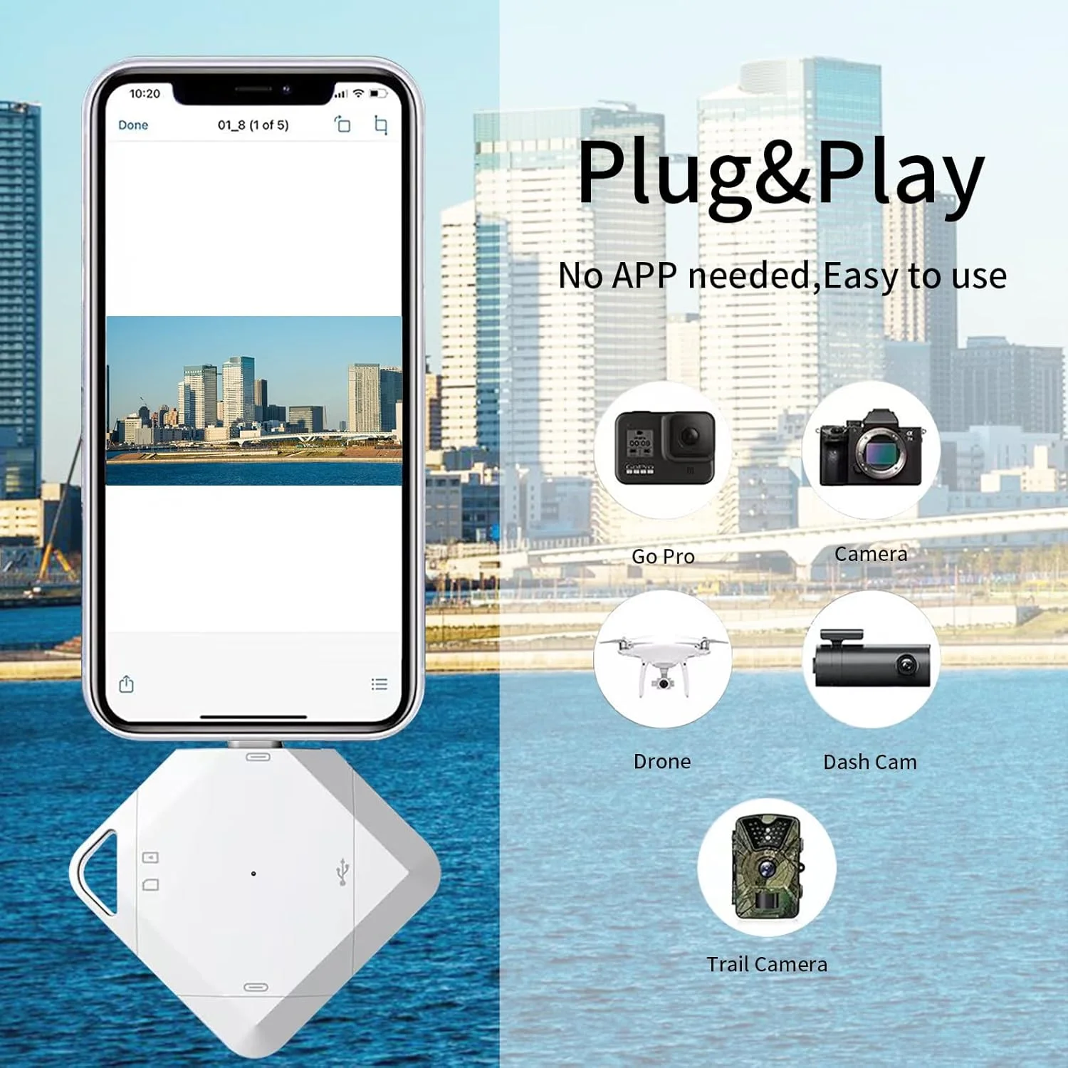 کارت خوان جدید SD برای آیفون/آیپد/اندروید/مک/کامپیوتر/دوربین، کارت خوان میکرو SD پنج در یک، آداپتور کارت حافظه قابل حمل SD برای کارت های SD و TF کارت خوان جدید SD برای آیفون/آیپد/اندروید/مک/کامپیوتر/دوربین، کارت خوان میکرو SD پنج در یک، آداپتور کارت حافظه قابل حمل SD برای کارت های SD و TF