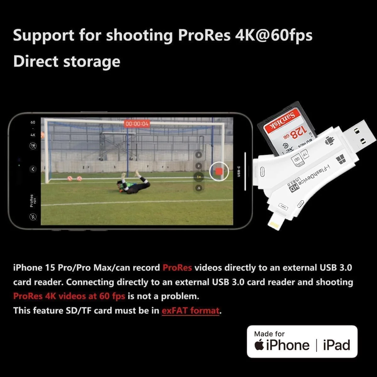 کارت خوان 4 در 1 USB 3.0 SD/Micro SD برای آیفون، آیپد، اندروید، مک، کامپیوتر، دوربین، نمایشگر دوربین تریل، آداپتور کارت حافظه قابل حمل برای شارژ آیفون/آیپد (سفید) کارت خوان 4 در 1 USB 3.0 SD/Micro SD برای آیفون، آیپد، اندروید، مک، کامپیوتر، دوربین، نمایشگر دوربین تریل، آداپتور کارت حافظه قابل حمل برای شارژ آیفون/آیپد (سفید)