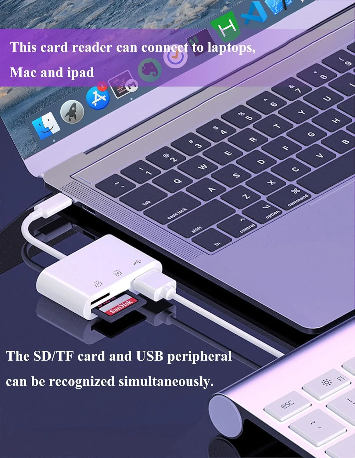 کارت خوان حافظه USB C برای آیفون 17/16/15، اندروید، آداپتور دوربین دیجیتال 3 در 1 آیفون، آداپتور کارت حافظه برای دستگاه های بیشتر Type C/USB-C، سازگار با SD، SDHC، SDXC، MicroSD، MicroSDHC، MicroSDXC کارت خوان حافظه USB C برای آیفون 17/16/15، اندروید، آداپتور دوربین دیجیتال 3 در 1 آیفون، آداپتور کارت حافظه برای دستگاه های بیشتر Type C/USB-C، سازگار با SD، SDHC، SDXC، MicroSD، MicroSDHC، MicroSDXC