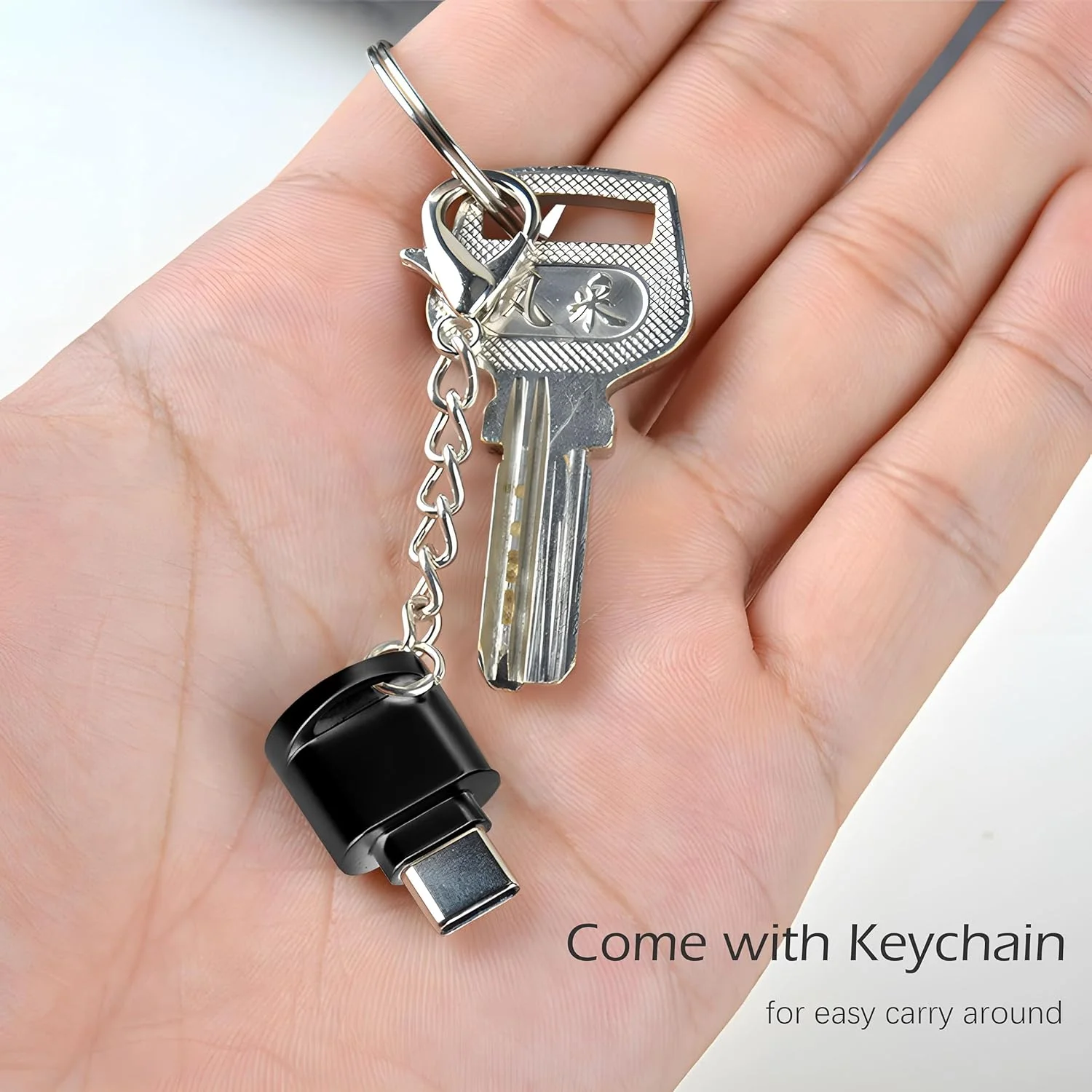 کارت خوان میکرو SD با پورت USB-C برای گوشی اندروید، دوربین، لپ تاپ با جاکلیدی، کارت خوان کوچک فلزی Type-C (مشکی) کارت خوان میکرو SD با پورت USB-C برای گوشی اندروید، دوربین، لپ تاپ با جاکلیدی، کارت خوان کوچک فلزی Type-C (مشکی)