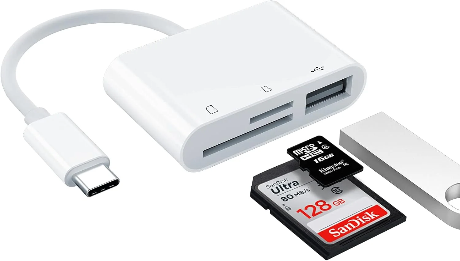 آداپتور کارت خوان USB C به SD، آداپتور کارت خوان Micro SD TF نوع C، آداپتور کارت خوان حافظه دوربین USB نوع C 3 در 1 برای New Pad Pro MacBook Pro و سایر دستگاه های UBC C