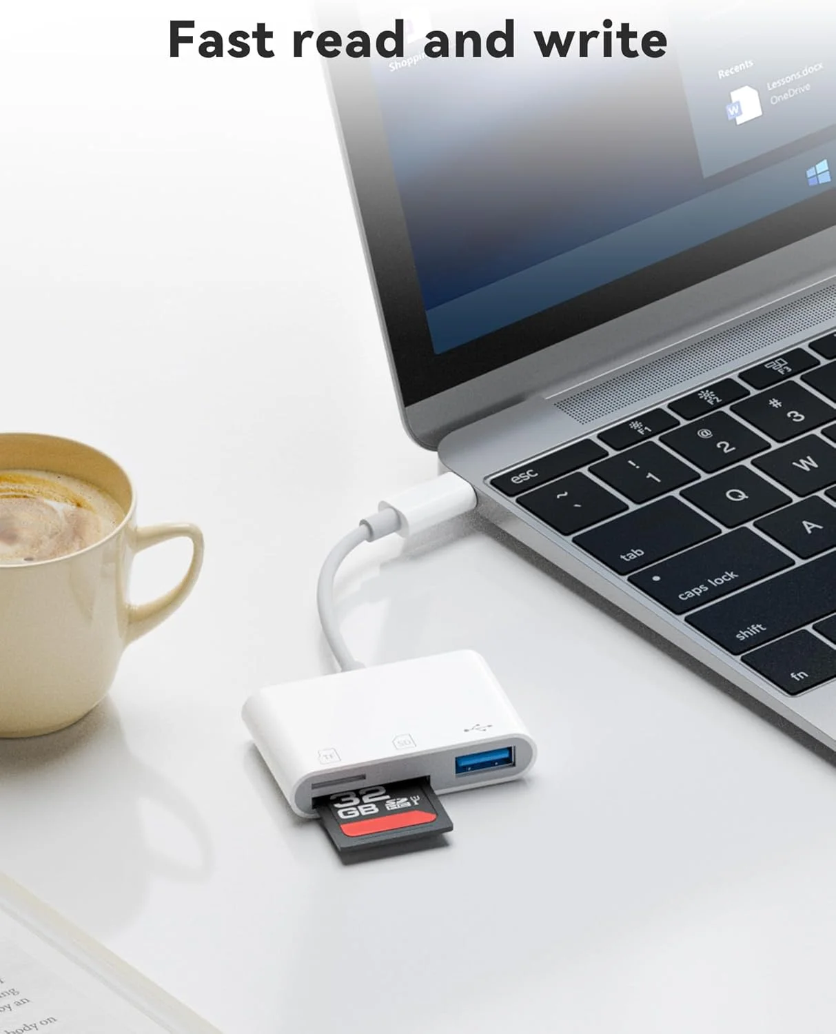 کارت خوان USB-C SD، آداپتور کارت حافظه 3 در 1، دو اسلات با پورت USB برای تلفن، آیپد، مک بوک، دستگاه های اندرویدی کارت خوان USB-C SD، آداپتور کارت حافظه 3 در 1، دو اسلات با پورت USB برای تلفن، آیپد، مک بوک، دستگاه های اندرویدی