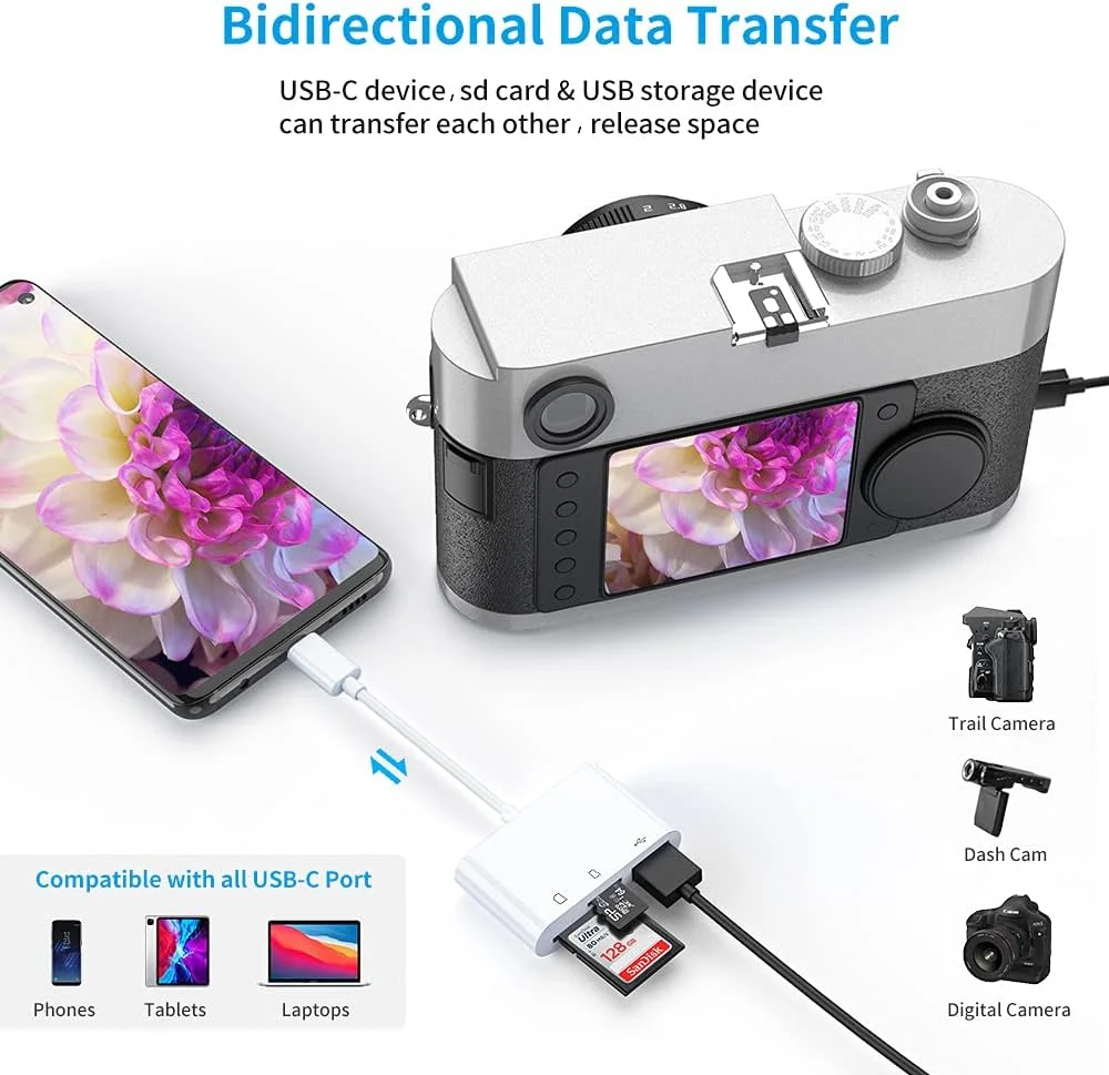آداپتور کارت خوان USB C به SD، آداپتور کارت خوان Micro SD TF نوع C، آداپتور کارت خوان حافظه دوربین USB نوع C 3 در 1 برای New Pad Pro MacBook Pro و سایر دستگاه های UBC C آداپتور کارت خوان USB C به SD، آداپتور کارت خوان Micro SD TF نوع C، آداپتور کارت خوان حافظه دوربین USB نوع C 3 در 1 برای New Pad Pro MacBook Pro و سایر دستگاه های UBC C