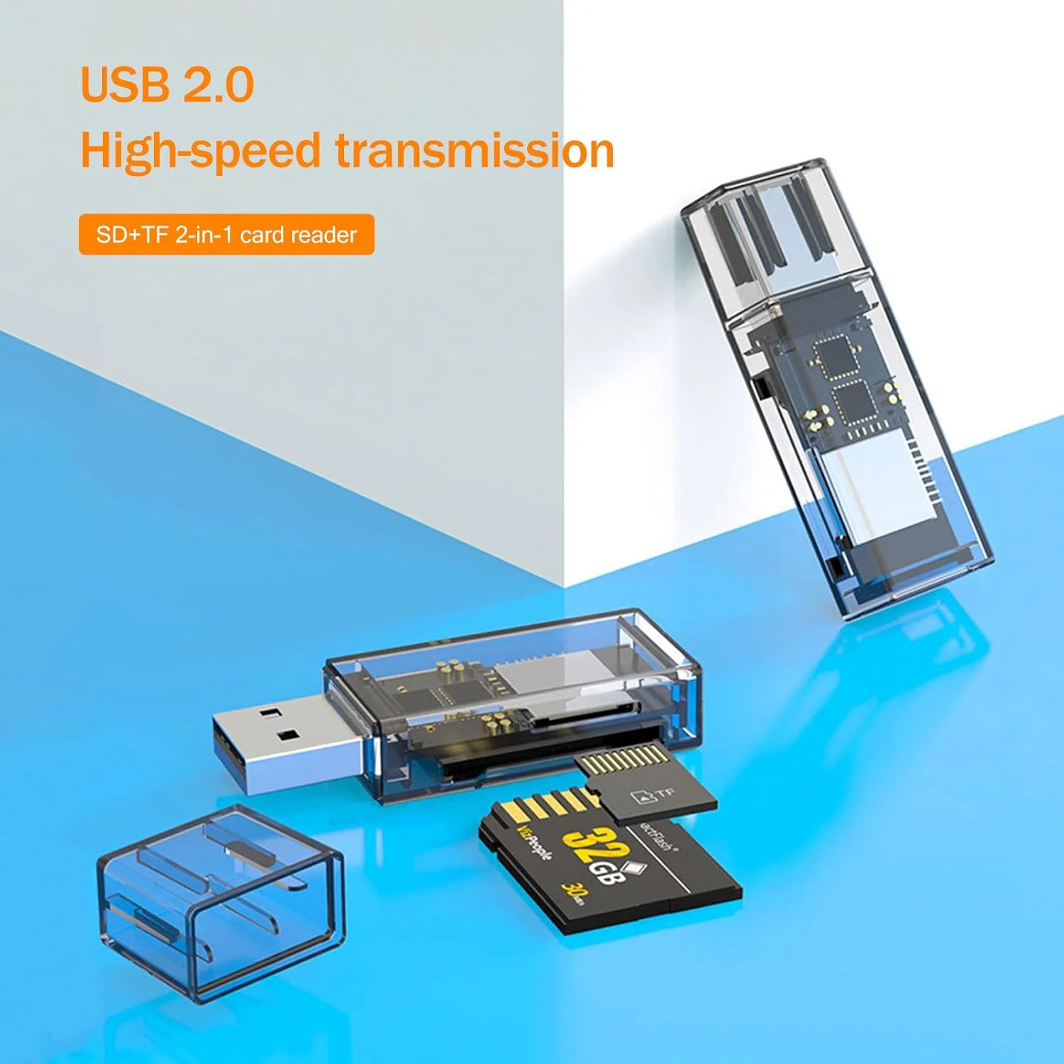 کارت خوان دو عددی USB SD برای کامپیوتر، آداپتور کارت Micro SD به USB، کارت خوان دوگانه USB و USB-C برای کارت حافظه دوربین، کارت خوان Wansurs برای لپ تاپ (دو عدد USB-C) کارت خوان دو عددی USB SD برای کامپیوتر، آداپتور کارت Micro SD به USB، کارت خوان دوگانه USB و USB-C برای کارت حافظه دوربین، کارت خوان Wansurs برای لپ تاپ (دو عدد USB-C)