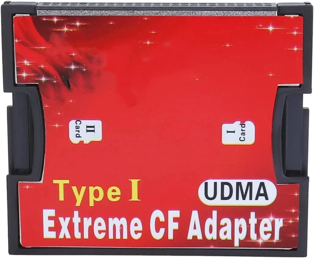 آداپتور دو پورت CF برای کارت حافظه microsdXC TF به Compact Flash CF Type 1 آداپتور دو پورت CF برای کارت حافظه microsdXC TF به Compact Flash CF Type 1