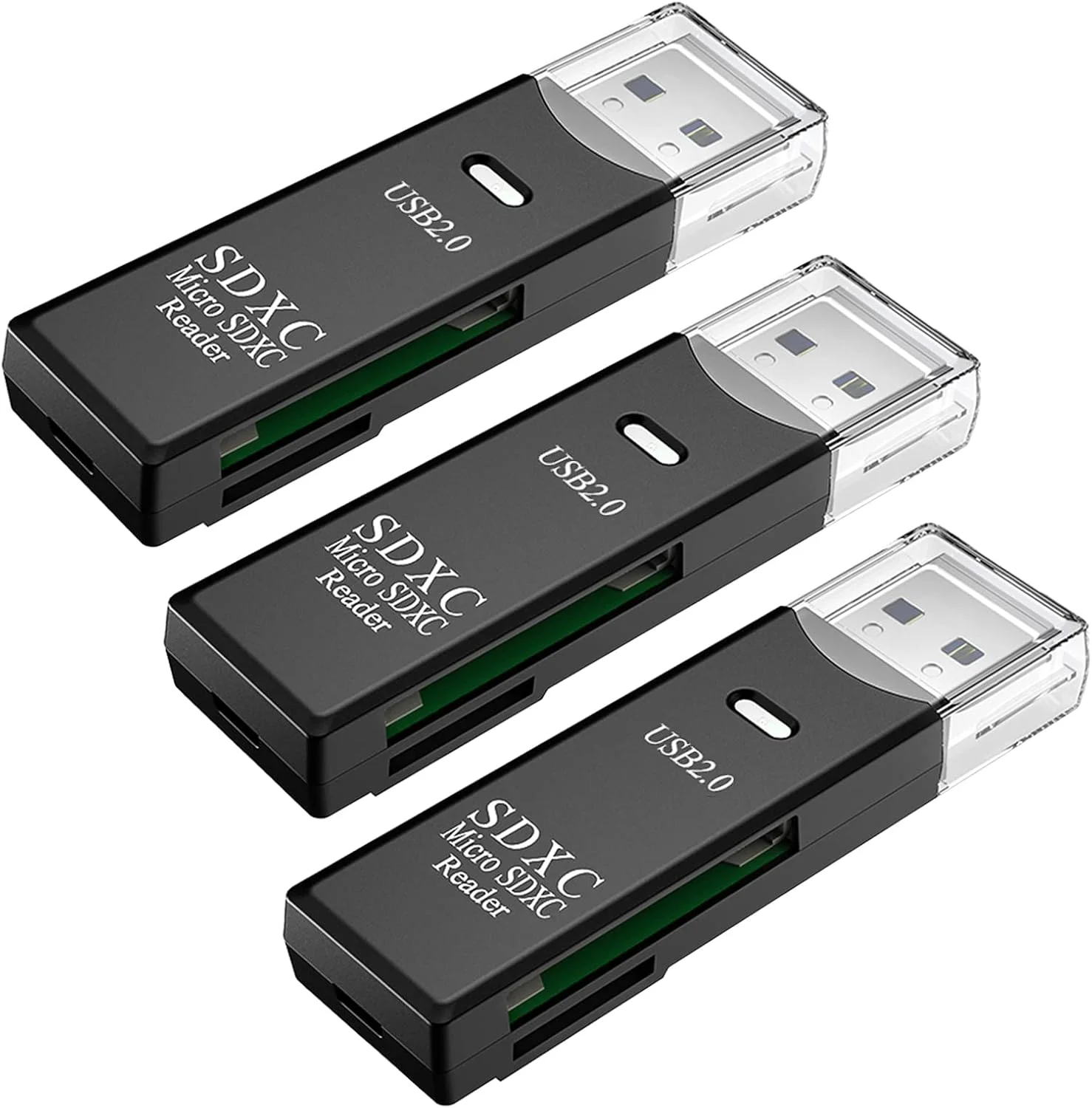 کارت خوان USB SD برای کامپیوتر، بسته 3 عددی آداپتور کارت Micro SD به USB، کارت خوان برای کارت حافظه دوربین، کارت خوان Wansurs برای لپ تاپ (بسته 3 عددی USB2.0) کارت خوان USB SD برای کامپیوتر، بسته 3 عددی آداپتور کارت Micro SD به USB، کارت خوان برای کارت حافظه دوربین، کارت خوان Wansurs برای لپ تاپ (بسته 3 عددی USB2.0)
