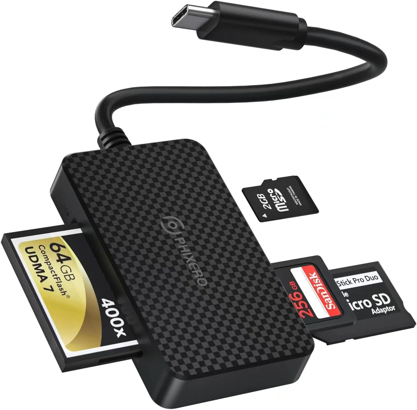 کارت خوان SD مدل PHIXERO USB C به طور همزمان، کارت خوان 4 در 1 Micro SD/CF/MS/SD USB C با سرعت فوق العاده 5 گیگابیت بر ثانیه، سازگار با لپ تاپ، تلفن با پورت USB-C و سایر دستگاه های USB C کارت خوان SD مدل PHIXERO USB C به طور همزمان، کارت خوان 4 در 1 Micro SD/CF/MS/SD USB C با سرعت فوق العاده 5 گیگابیت بر ثانیه، سازگار با لپ تاپ، تلفن با پورت USB-C و سایر دستگاه های USB C