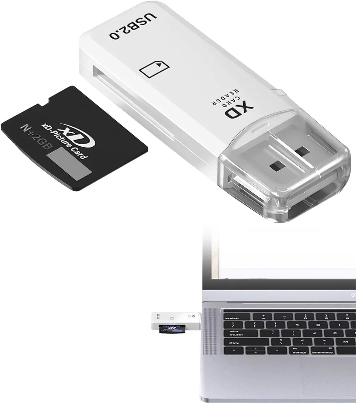 کارت خوان حافظه USB2.0 128 گیگابایتی XD، آداپتور کارت تصویر XD، اتصال و پخش برای دوربین های فوجی و المپوس، سازگار با ویندوز، مک و لینوکس کارت خوان حافظه USB2.0 128 گیگابایتی XD، آداپتور کارت تصویر XD، اتصال و پخش برای دوربین های فوجی و المپوس، سازگار با ویندوز، مک و لینوکس