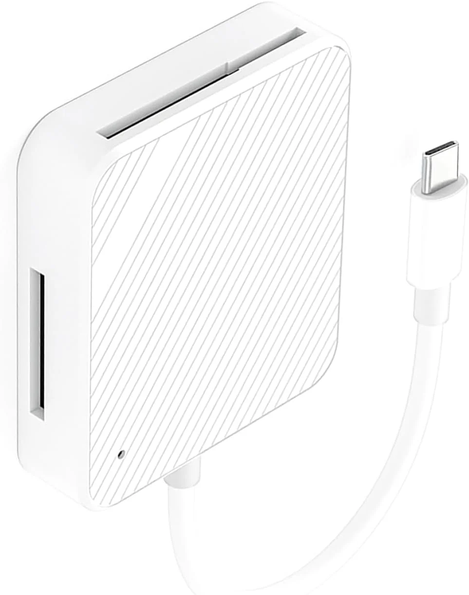 کارت خوان چند منظوره Type-C USB-C کارت حافظه، آداپتور 4 در 1 برای کارت های M2 SD SM XD کارت خوان چند منظوره Type-C USB-C کارت حافظه، آداپتور 4 در 1 برای کارت های M2 SD SM XD