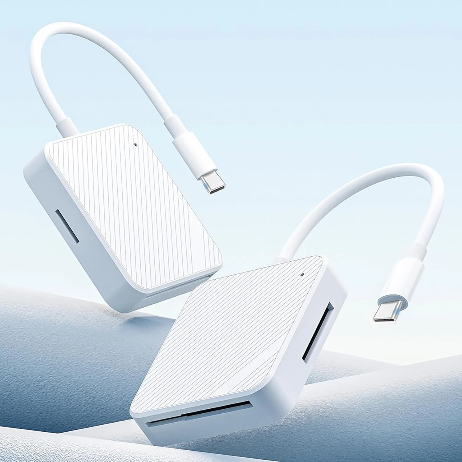 کارت خوان چند منظوره Type-C USB-C کارت حافظه، آداپتور 4 در 1 برای کارت های M2 SD SM XD