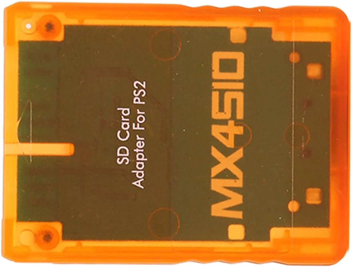 آداپتور کارت حافظه MX4SIO SIO2SD برای PS2، توسعه کارت حافظه برای جایگزینی کارت حافظه خوان SIO برای کنسول PS2 Fat (نارنجی)