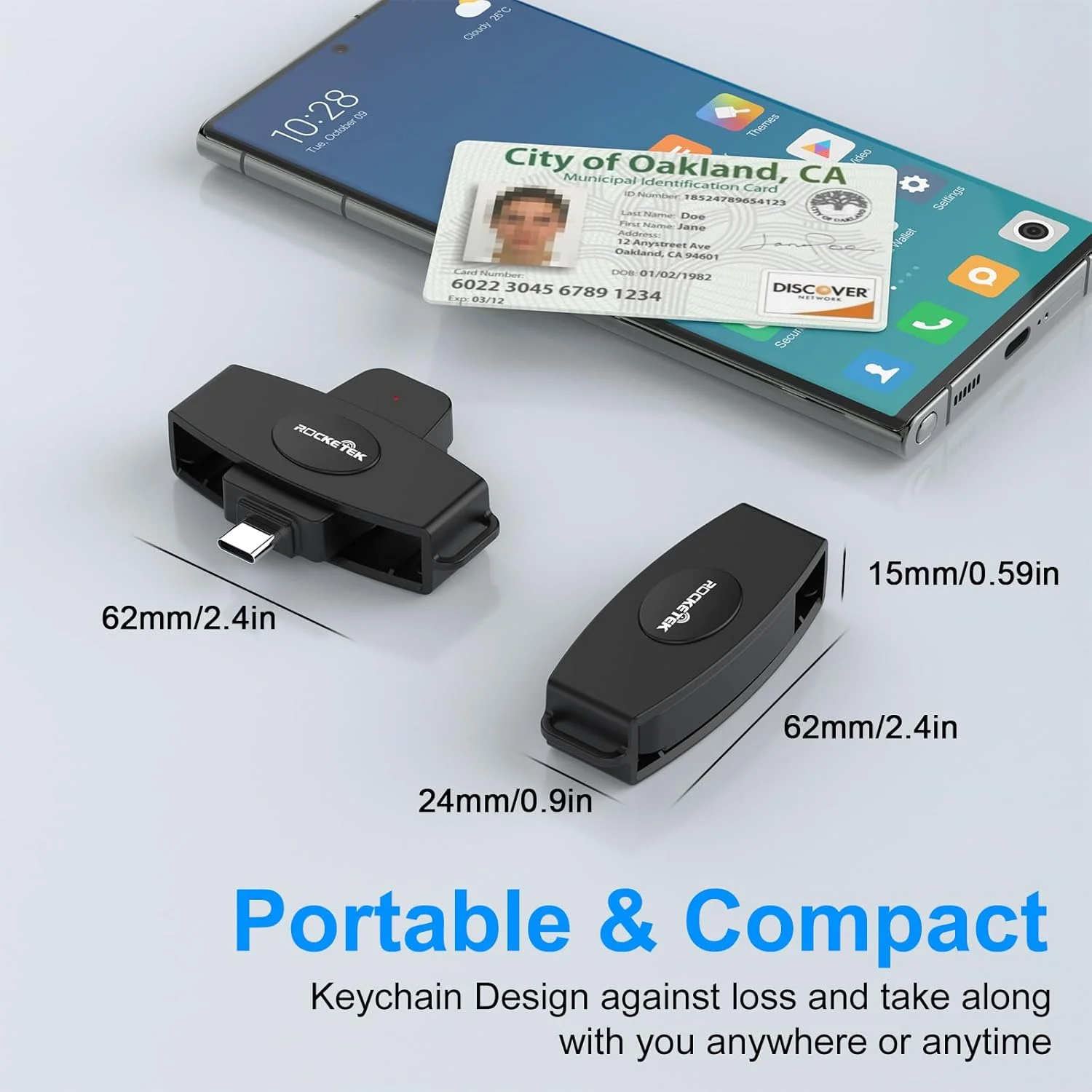 کارت خوان هوشمند USB C DOD نظامی برای کارت های شناسایی، سازگار با سیستم عامل های مک، ویندوز و لینوکس کارت خوان هوشمند USB C DOD نظامی برای کارت های شناسایی، سازگار با سیستم عامل های مک، ویندوز و لینوکس