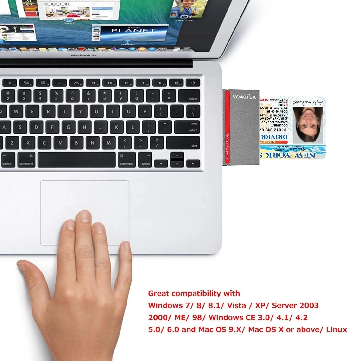 کارت خوان هوشمند USB C، کارت خوان CAC نظامی DOD سازگار با Mac، MacBook Pro، Chromebook و سایر لپتاپهای Type C | دارای 3 اسلات داخلی کارت خوان حافظه SD/Micro SD کارت خوان هوشمند USB C، کارت خوان CAC نظامی DOD سازگار با Mac، MacBook Pro، Chromebook و سایر لپتاپهای Type C | دارای 3 اسلات داخلی کارت خوان حافظه SD/Micro SD