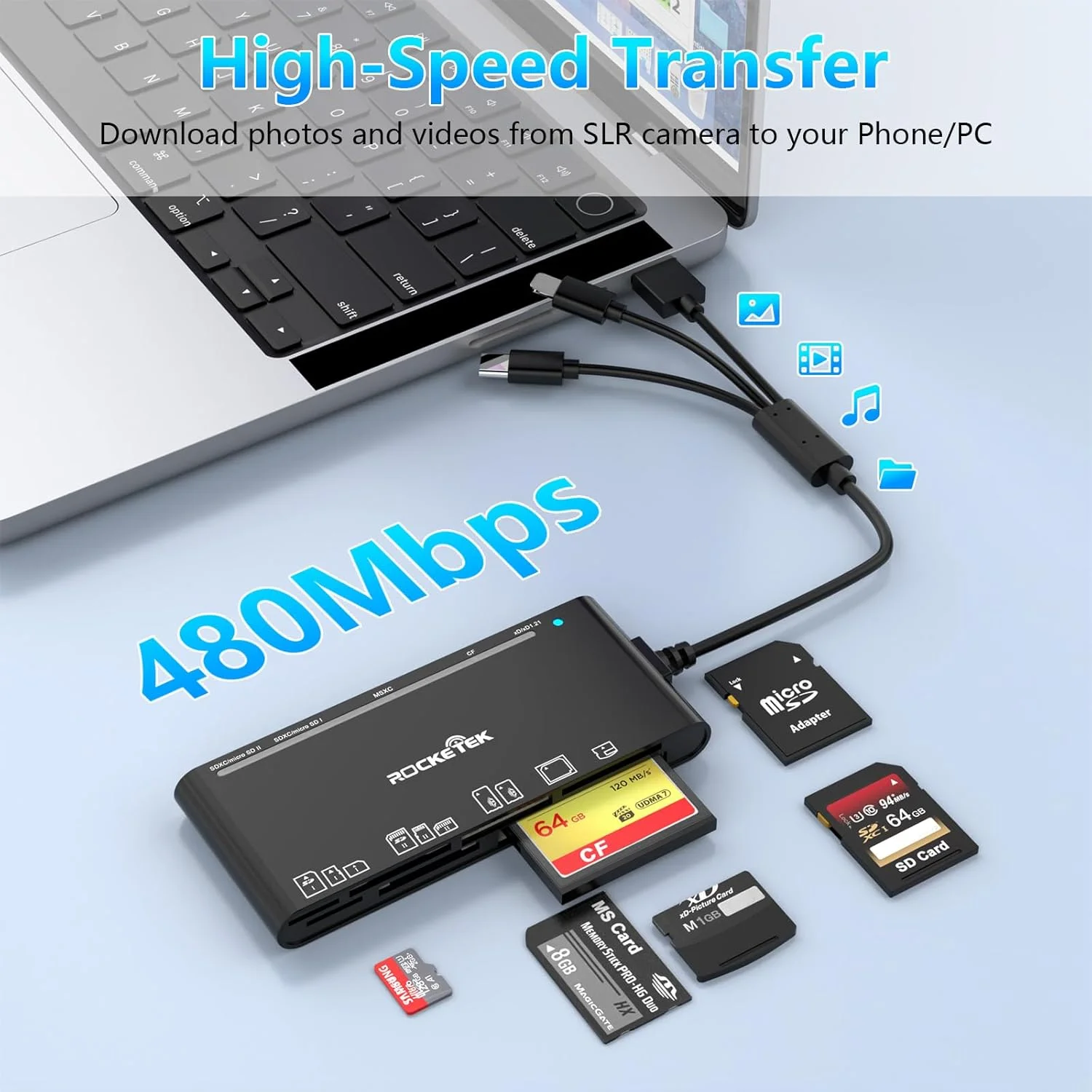 آداپتور کارت حافظه پرو دو برای آیفون/USB C/PC - کارت خوان چندگانه SD/TF/CF/MS/XD، کارت خوان حافظه چندگانه USB C لایتنینگ OTG آداپتور کارت خوان پرو دو برای آیفون آداپتور کارت حافظه پرو دو برای آیفون/USB C/PC - کارت خوان چندگانه SD/TF/CF/MS/XD، کارت خوان حافظه چندگانه USB C لایتنینگ OTG آداپتور کارت خوان پرو دو برای آیفون