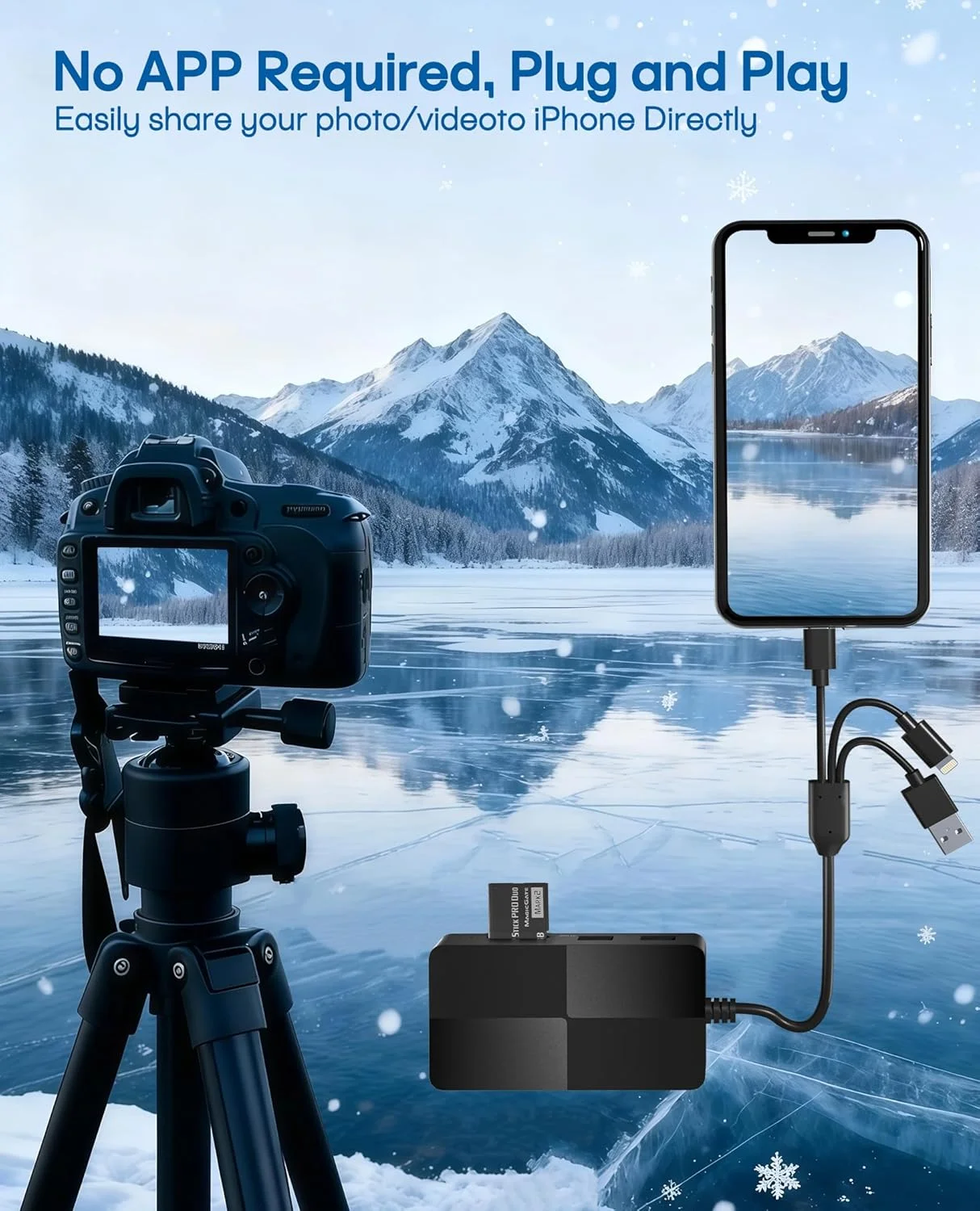 آداپتور کارت حافظه پرو دو - کارت خوان چند منظوره 8 در 1 SD/TF/MS/CF/xD با 3 پورت USB 2.0 برای آیفون/لپ تاپ/دستگاه USB-C/کارت خوان SD/XD آداپتور کارت حافظه پرو دو - کارت خوان چند منظوره 8 در 1 SD/TF/MS/CF/xD با 3 پورت USB 2.0 برای آیفون/لپ تاپ/دستگاه USB-C/کارت خوان SD/XD