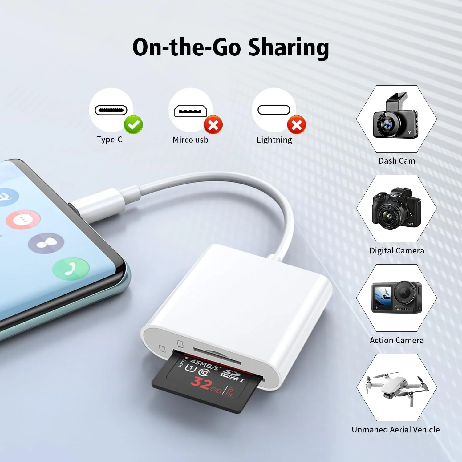 کارت خوان USB C SD برای آیفون 15 و 16/آیپد/مک بوک/مک، کارت خوان دوگانه USB Type C به SD، پشتیبانی از آداپتور کارت حافظه SD و MicroSD، نمایشگر دوربین Trail، اتصال و پخش برای دستگاه های USBC Typec بیشتر کارت خوان USB C SD برای آیفون 15 و 16/آیپد/مک بوک/مک، کارت خوان دوگانه USB Type C به SD، پشتیبانی از آداپتور کارت حافظه SD و MicroSD، نمایشگر دوربین Trail، اتصال و پخش برای دستگاه های USBC Typec بیشتر