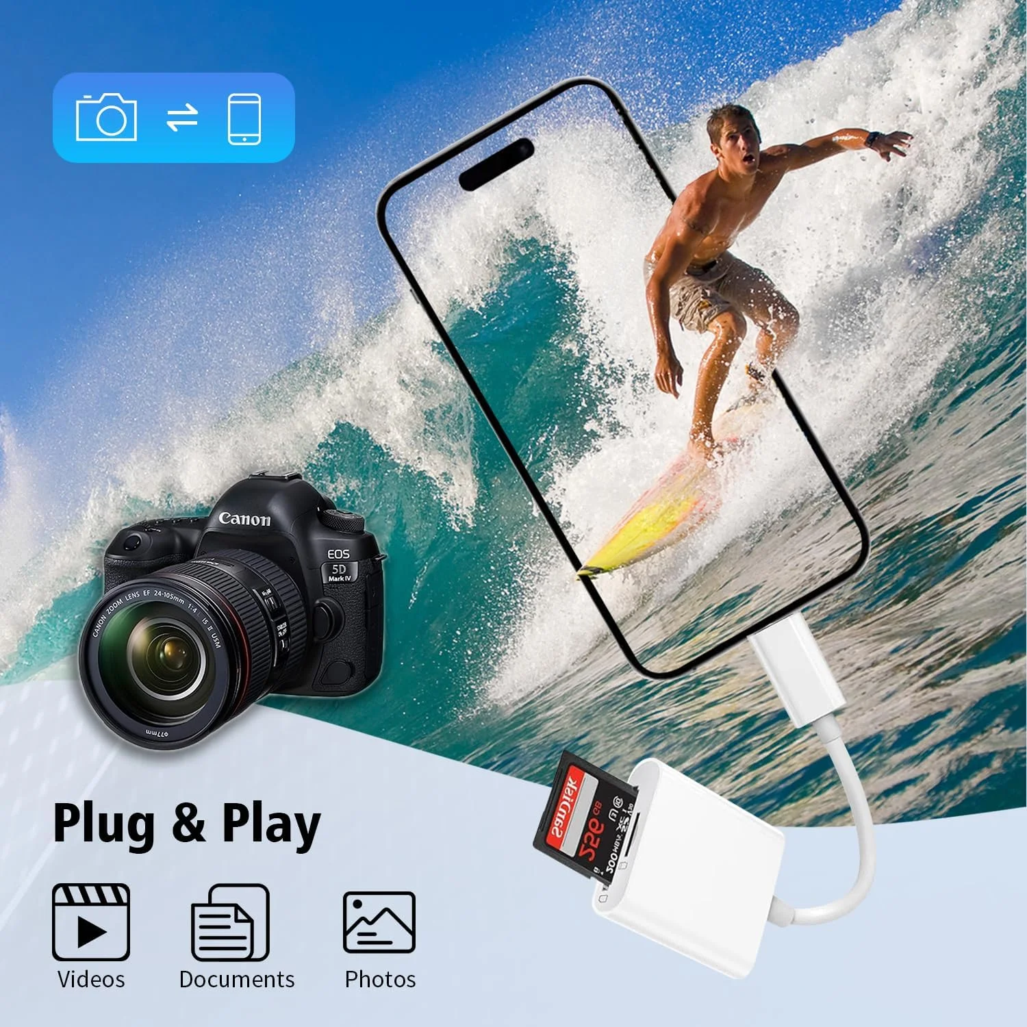 کارت خوان USB C SD برای آیفون 15 و 16/آیپد/مک بوک/مک، کارت خوان دوگانه USB Type C به SD، پشتیبانی از آداپتور کارت حافظه SD و MicroSD، نمایشگر دوربین Trail، اتصال و پخش برای دستگاه های USBC Typec بیشتر کارت خوان USB C SD برای آیفون 15 و 16/آیپد/مک بوک/مک، کارت خوان دوگانه USB Type C به SD، پشتیبانی از آداپتور کارت حافظه SD و MicroSD، نمایشگر دوربین Trail، اتصال و پخش برای دستگاه های USBC Typec بیشتر