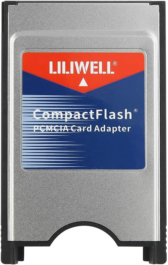 آداپتور CompactFlash به PCMCIA Ata، کارت خوان نوع I، 8.5 x 5.3 x 0.3 سانتی متر، 30 گرم، مشکی/نقره ای، برای لپ تاپ، کامپیوتر